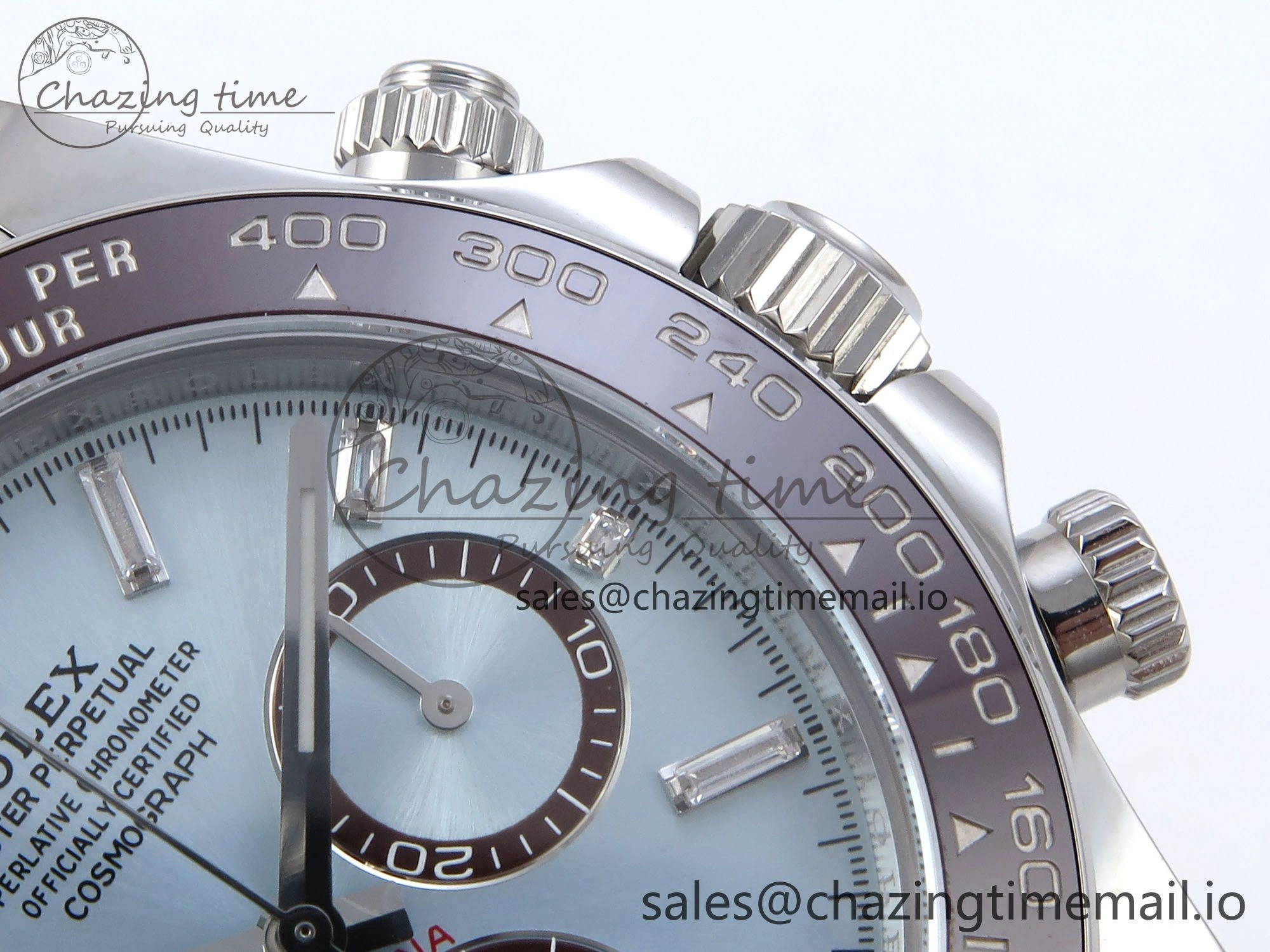 Daytona 126506 QF+ 1:1 Best Edition 904L Steel Ice Blue Diamonds Dial on SS Bracelet SH Lightweight 864