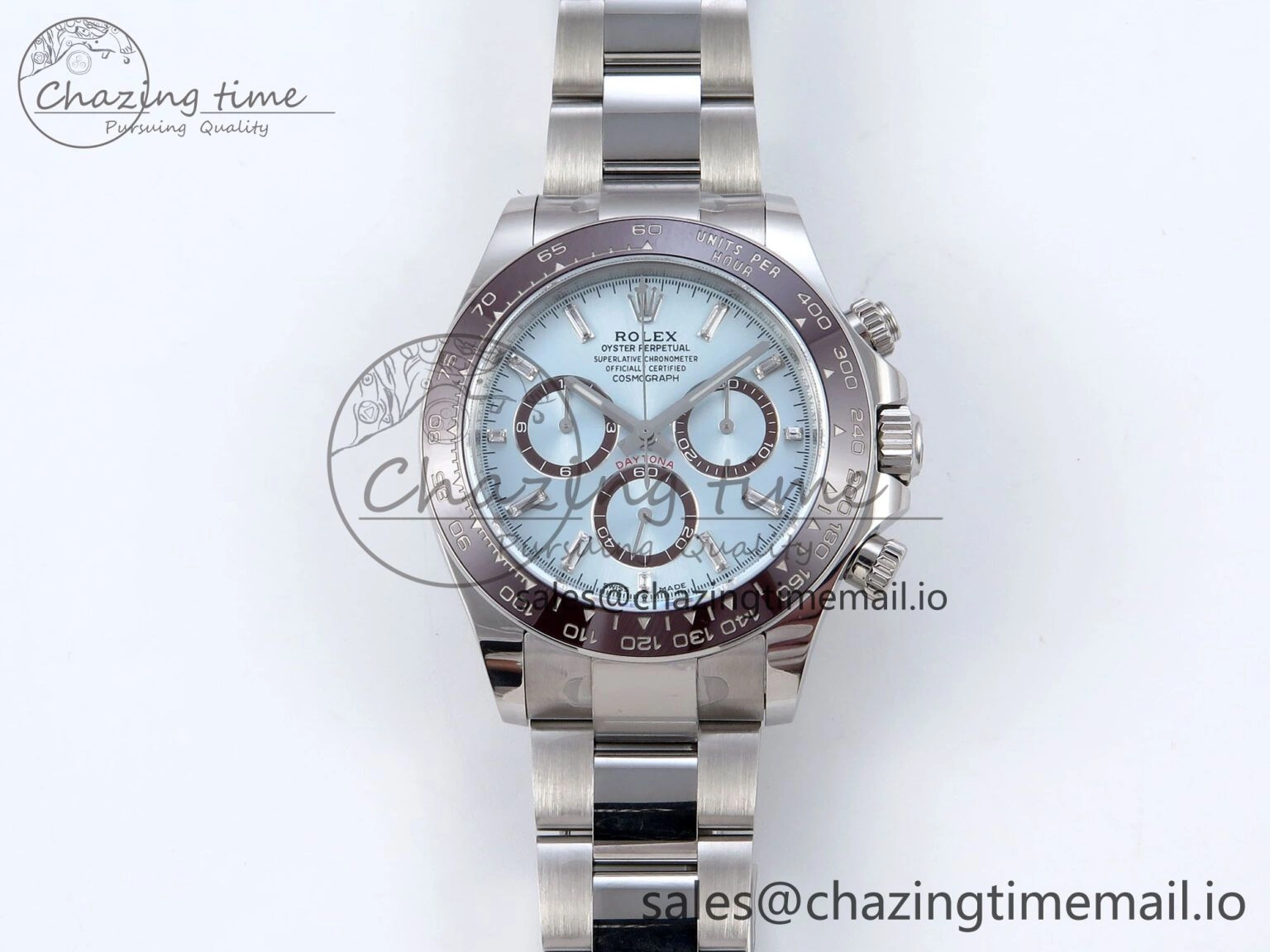 Daytona 126506 QF+ 1:1 Best Edition 904L Steel Ice Blue Diamonds Dial on SS Bracelet SH Lightweight 864