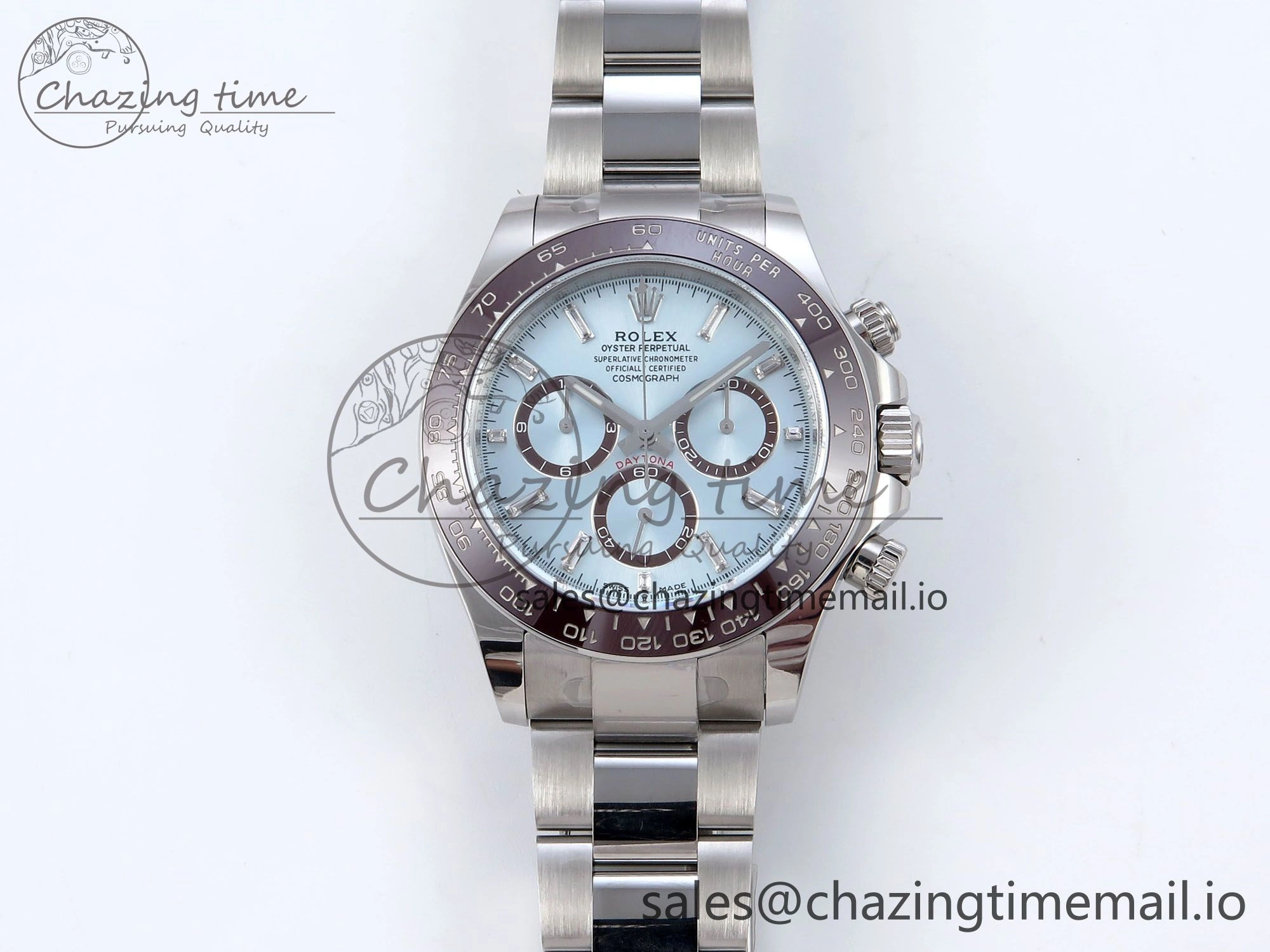 Daytona 126506 QF+ 1:1 Best Edition 904L Steel Ice Blue Diamonds Dial on SS Bracelet SH Lightweight 864