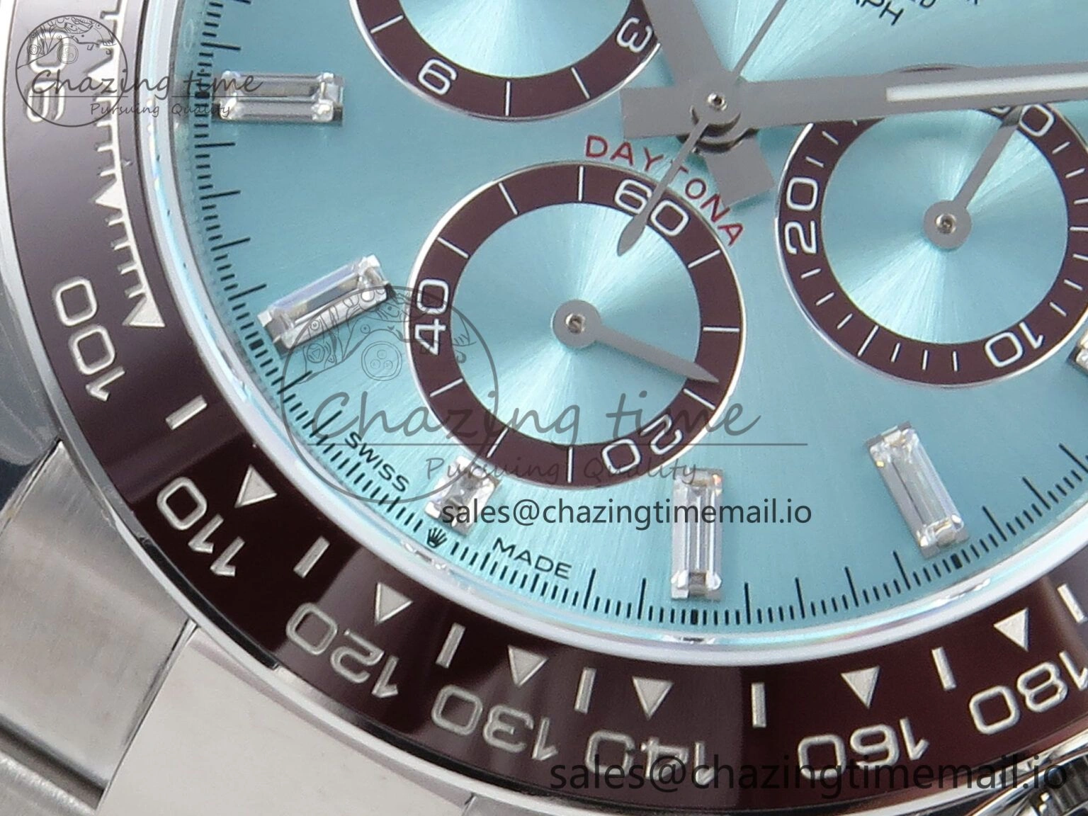 Daytona 126506 QF 1:1 Best Edition Ice Blue Crystal Dial on SS Bracelet Strap SH4131 V Efficient 725