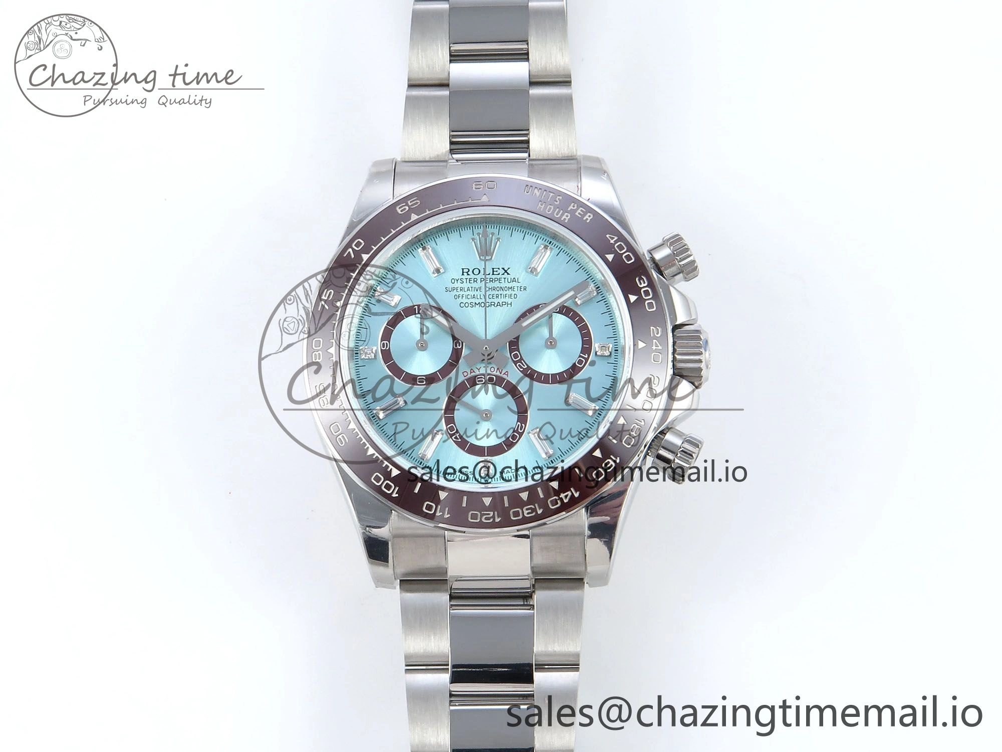 Daytona 126506 QF 1:1 Best Edition Ice Blue Crystal Dial on SS Bracelet Strap SH4131 V Efficient 725