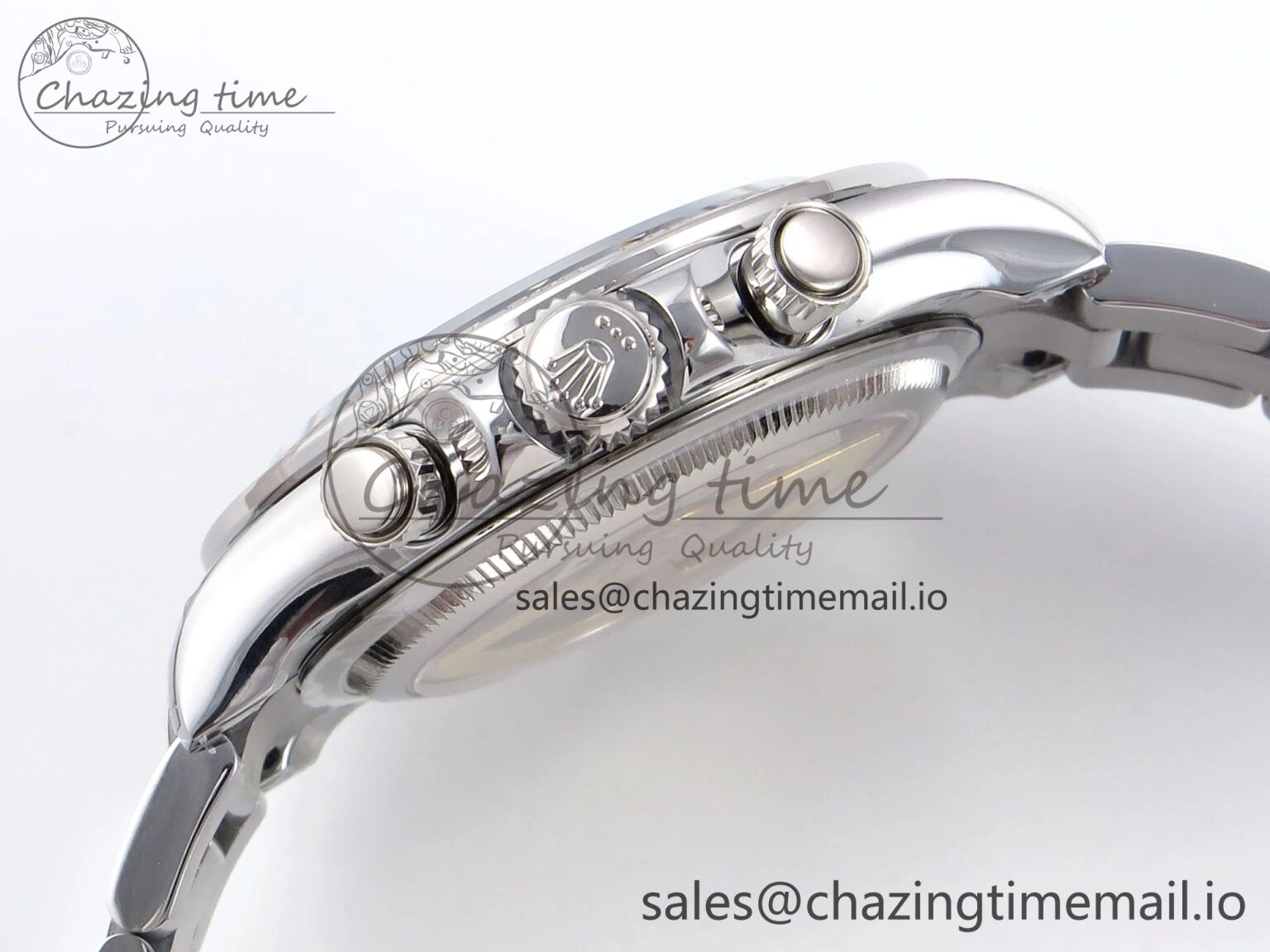 Stretchable Daytona 126506 QF 1:1 Best Edition Ice Blue Dial Crystal Marker on SS YG Bracelet SH4131 V6 (Gain Weight） 1089
