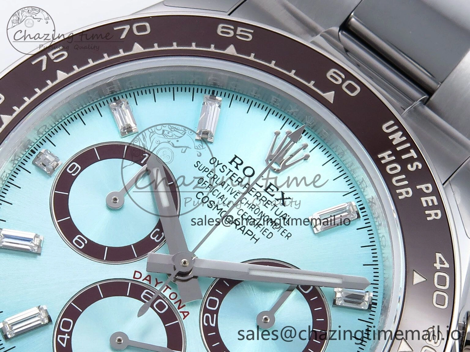 Stretchable Daytona 126506 QF 1:1 Best Edition Ice Blue Dial Crystal Marker on SS YG Bracelet SH4131 V6 (Gain Weight） 1089