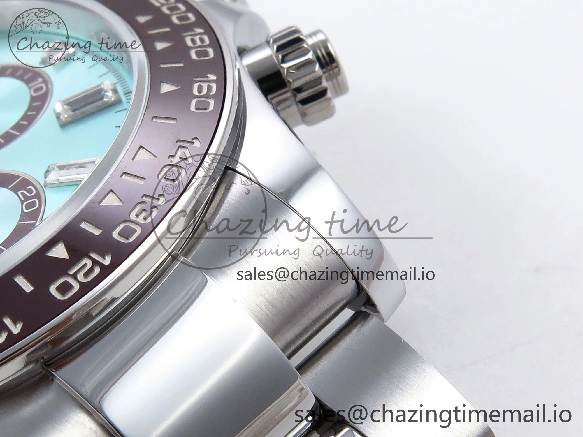 Stretchable Daytona 126506 QF 1:1 Best Edition Ice Blue Dial Crystal Marker on SS YG Bracelet SH4131 V6 (Gain Weight） 1089