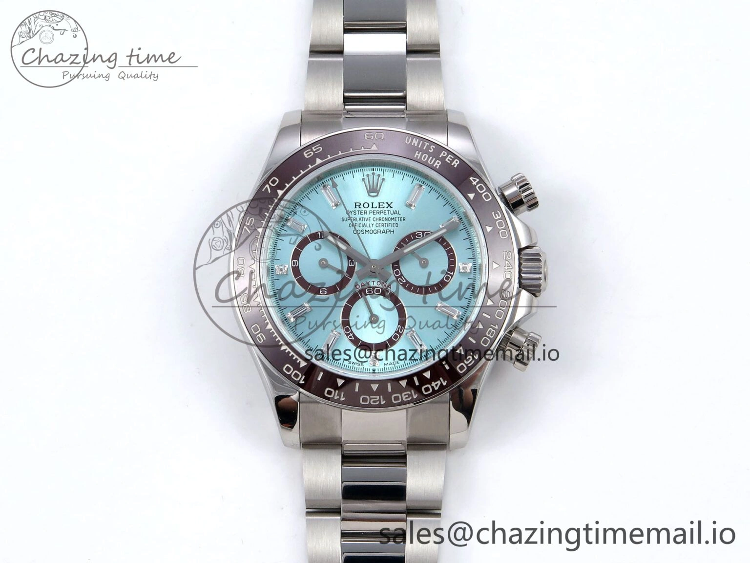 Daytona 126506 QF 1:1 Best Edition Ice Blue Dial Crystal Marker on SS YG Braclet SH4131 V Stylish 1271