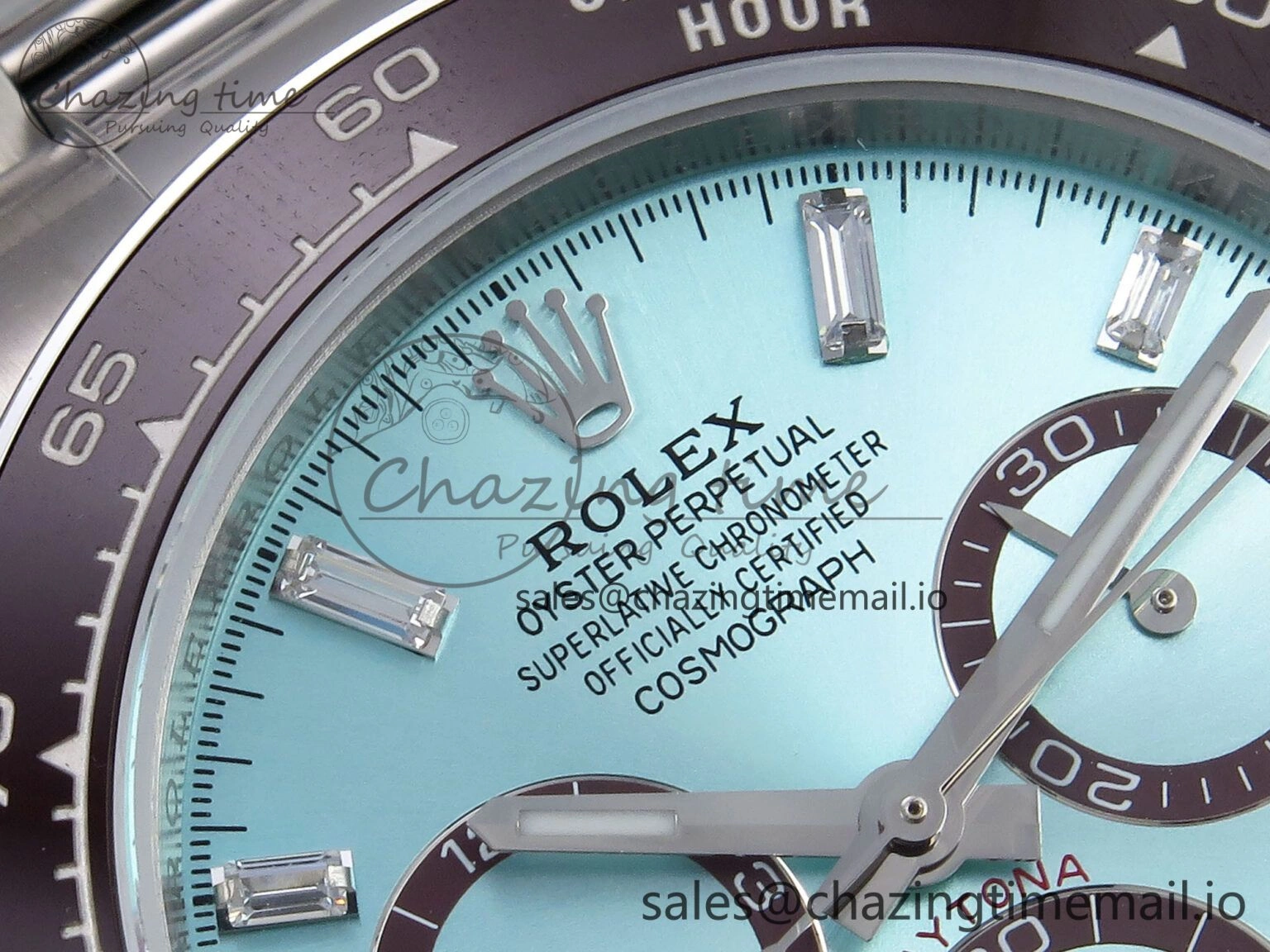 Daytona 126506 QF 1:1 Best Edition Ice Blue Dial Crystal Marker on SS YG Braclet SH4131 V Stylish 1271