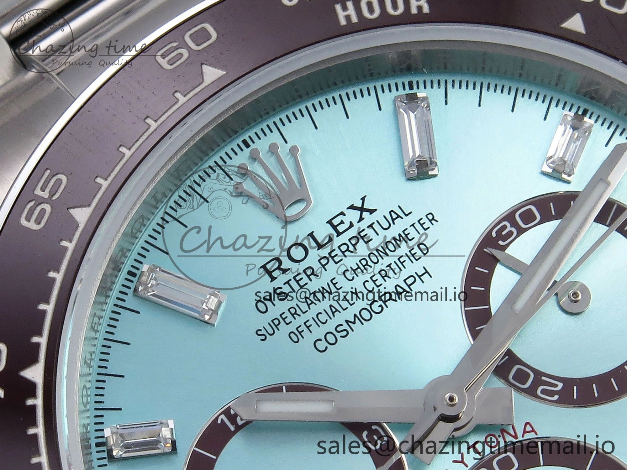 Daytona 126506 QF 1:1 Best Edition Ice Blue Dial Crystal Marker on SS YG Braclet SH4131 V Stylish 1271
