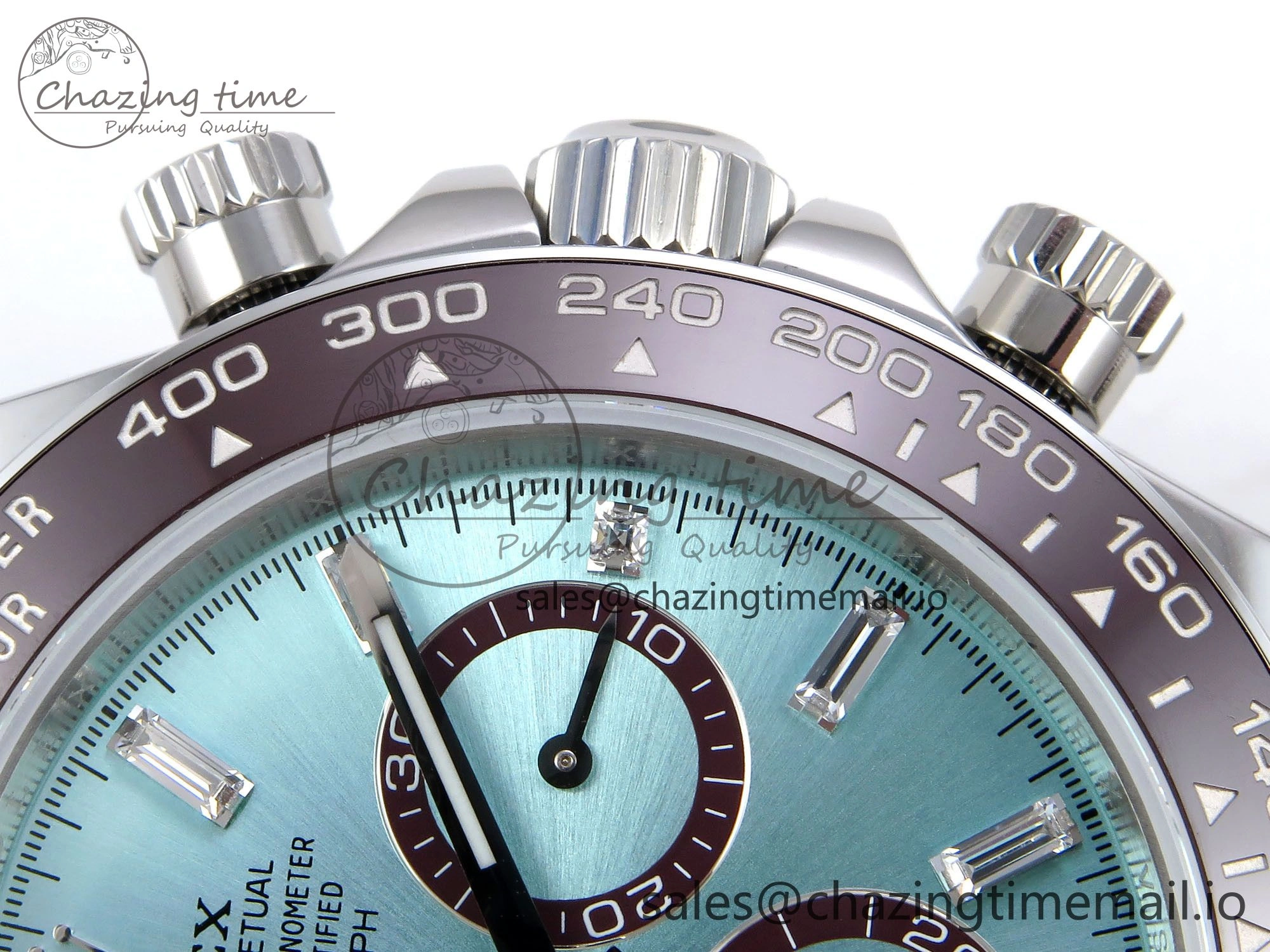 Daytona 126506 QF 1:1 Best Edition Ice Blue Dial Crystal Marker on SS YG Braclet SH4131 V Stylish 1271