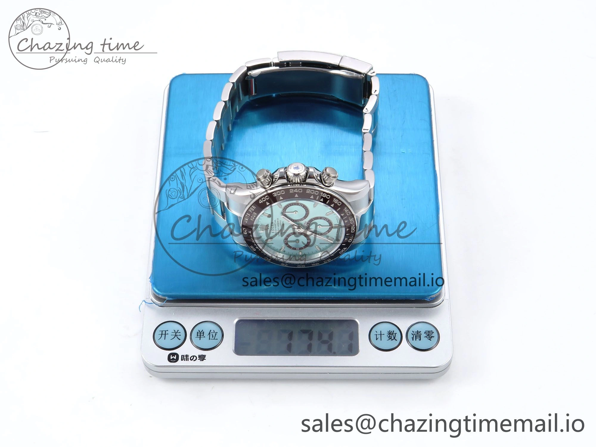 Daytona 126506 QF 1:1 Best Edition Ice Blue Dial Lume Marker on SS YG Bracelet SH4131 V6 (Gain Weight） Durable 1087