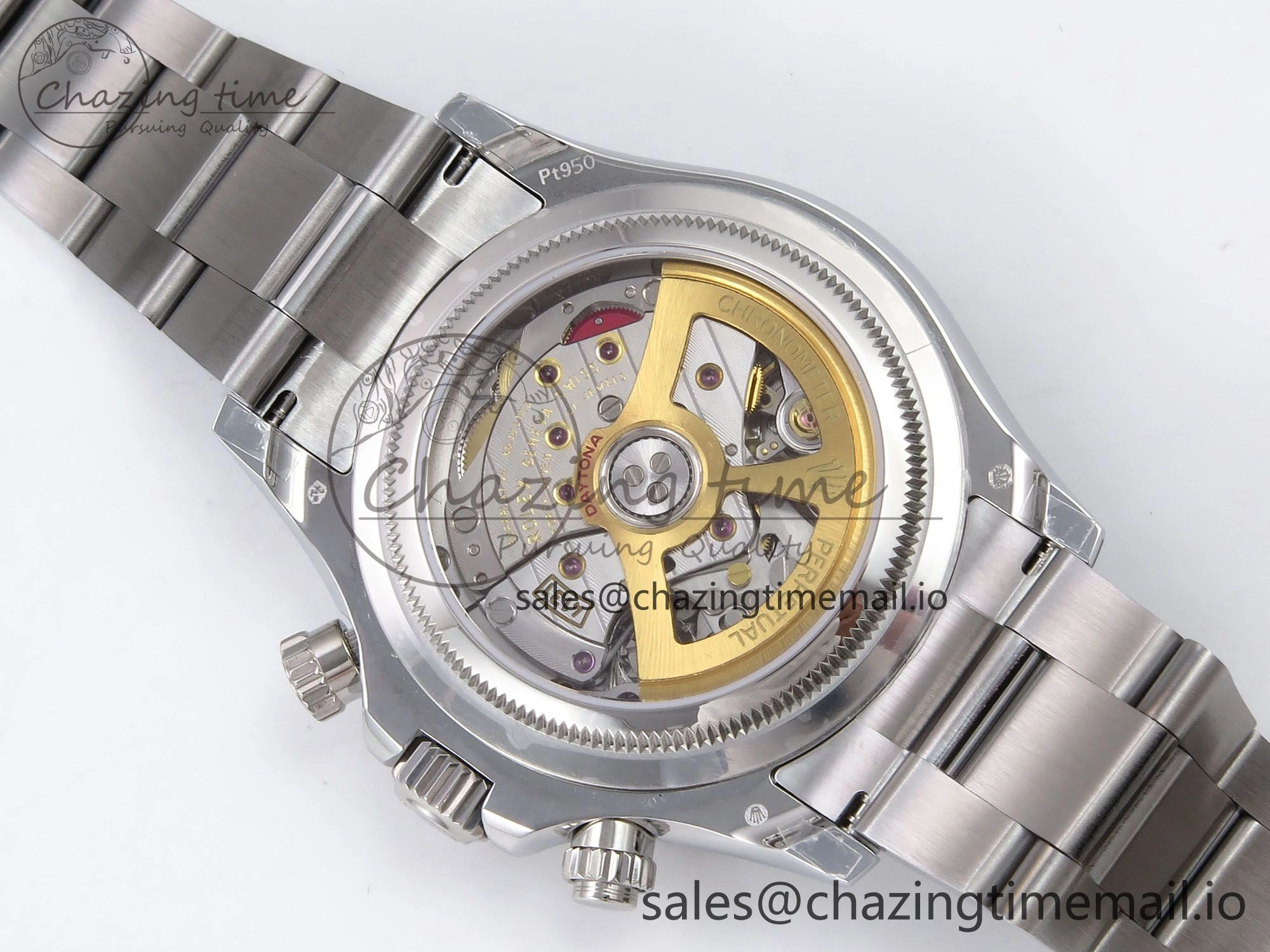 Daytona 126506 QF 1:1 Best Edition Ice Blue Dial Lume Marker on SS YG Bracelet SH4131 V6 (Gain Weight） Durable 1087