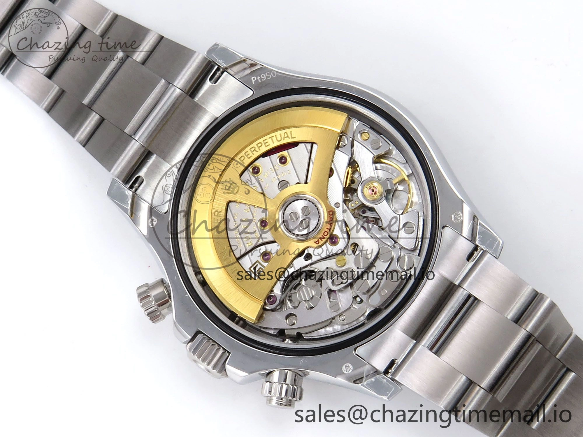 Daytona 126506 QF 1:1 Best Edition Ice Blue Dial Lume Marker on SS YG Bracelet SH4131 V6 (Gain Weight） Durable 1087
