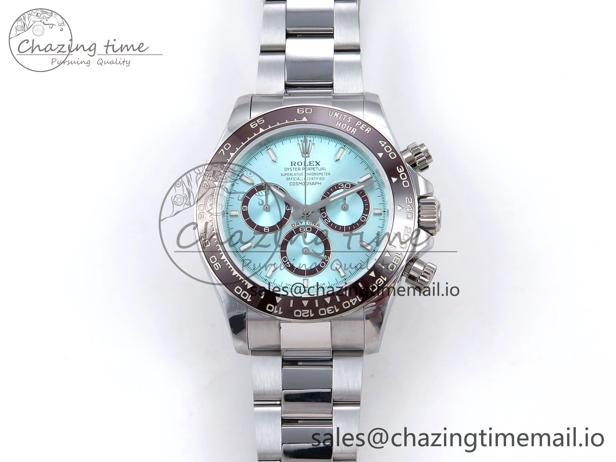 Daytona 126506 QF 1:1 Best Edition Ice Blue Dial Lume Marker on SS YG Bracelet SH4131 V6 (Gain Weight） Durable 1087