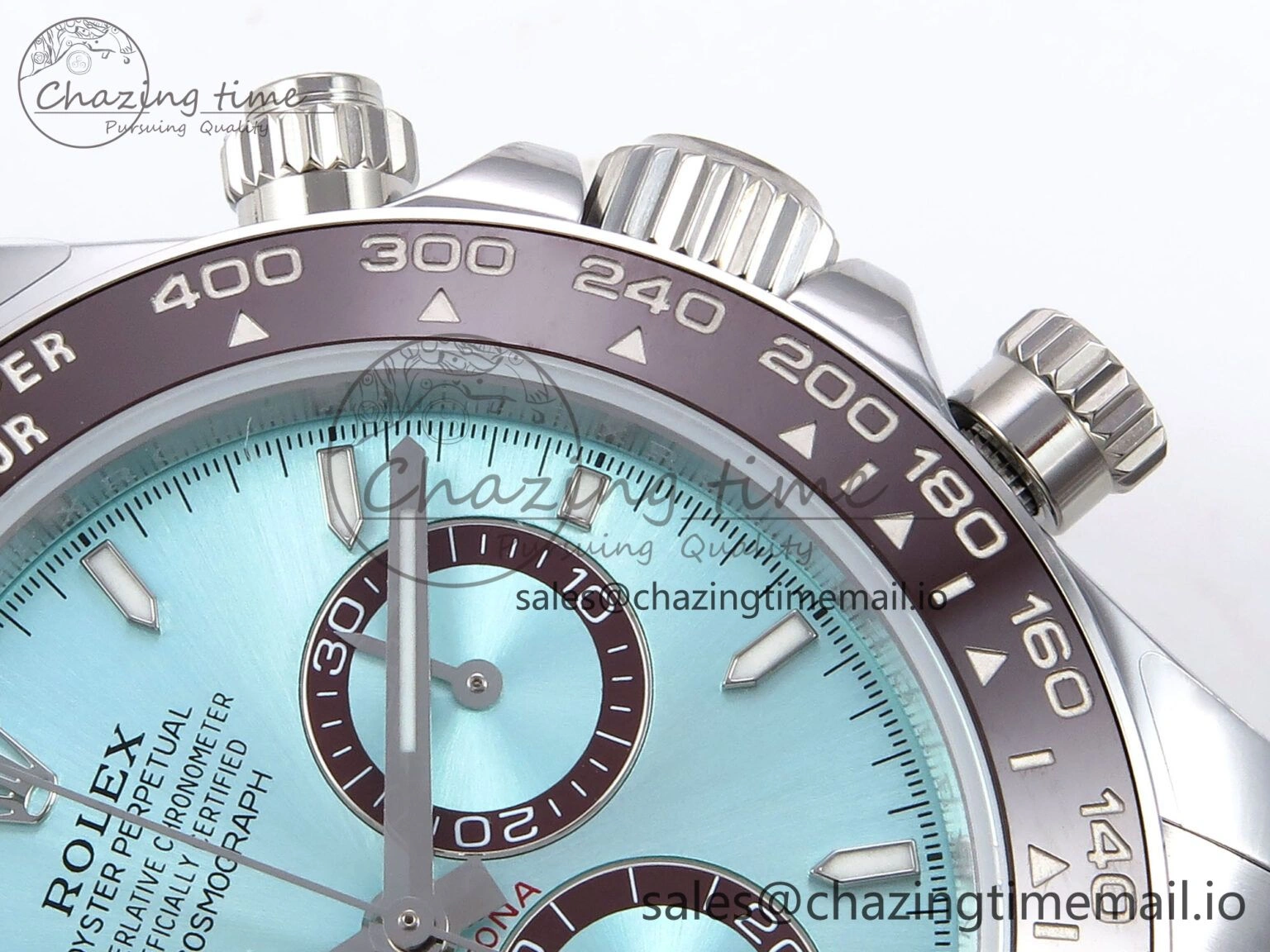 Daytona 126506 QF 1:1 Best Edition Ice Blue Dial Lume Marker on SS YG Bracelet SH4131 V6 (Gain Weight） Durable 1087