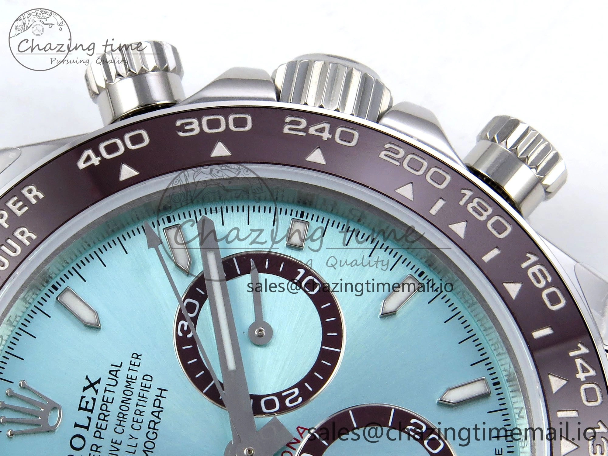 Daytona 126506 QF 1:1 Best Edition Ice Blue Dial Lume Marker on SS YG Braclet SH4131 V Lightweight 1272