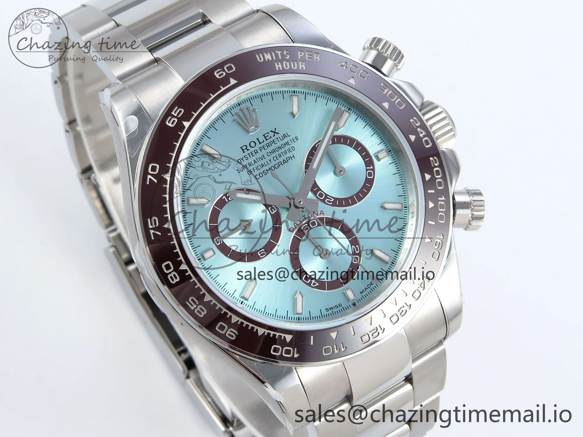 Daytona 126506 QF 1:1 Best Edition Ice Blue Dial on SS Bracelet Strap SH4131 V FastDry 724