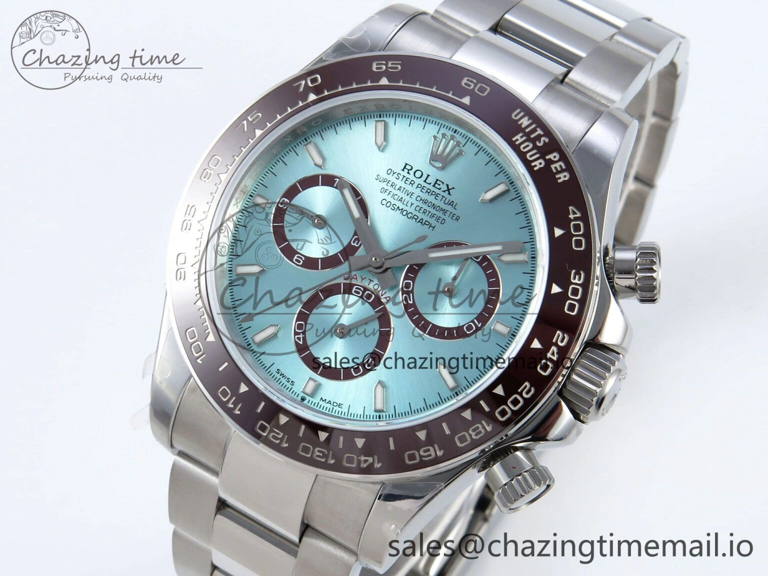 Daytona 126506 QF 1:1 Best Edition Ice Blue Dial on SS Bracelet Strap SH4131 V FastDry 724