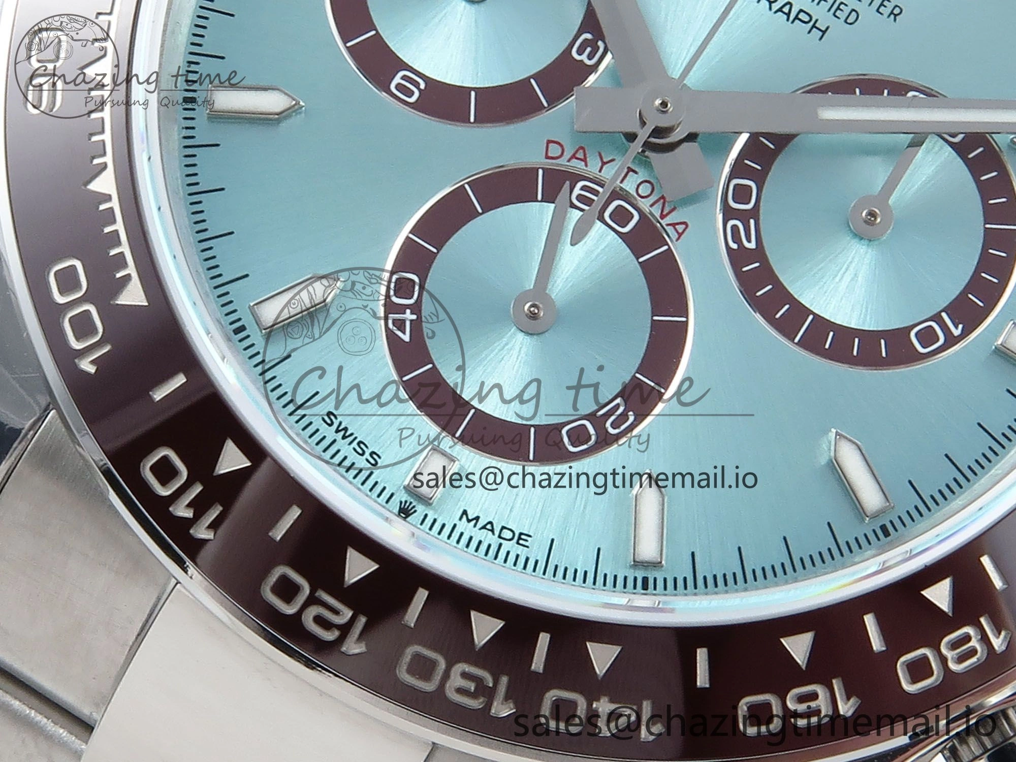 Daytona 126506 QF 1:1 Best Edition Ice Blue Dial on SS Bracelet Strap SH4131 V FastDry 724