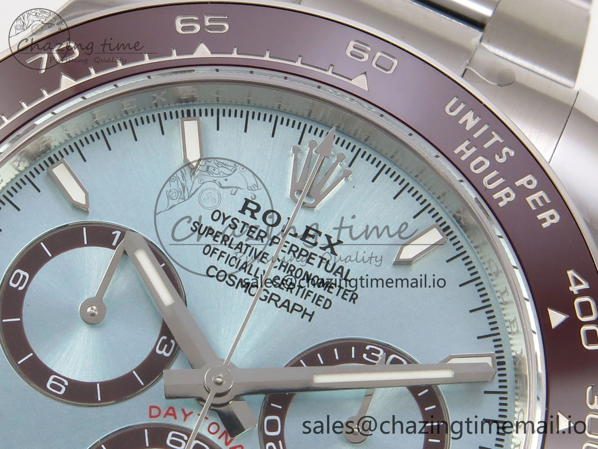 Unisex Daytona 126506 THBF 1:1 Best Edition 904L Steel Ice Blue Dial on SS Bracelet SH 132
