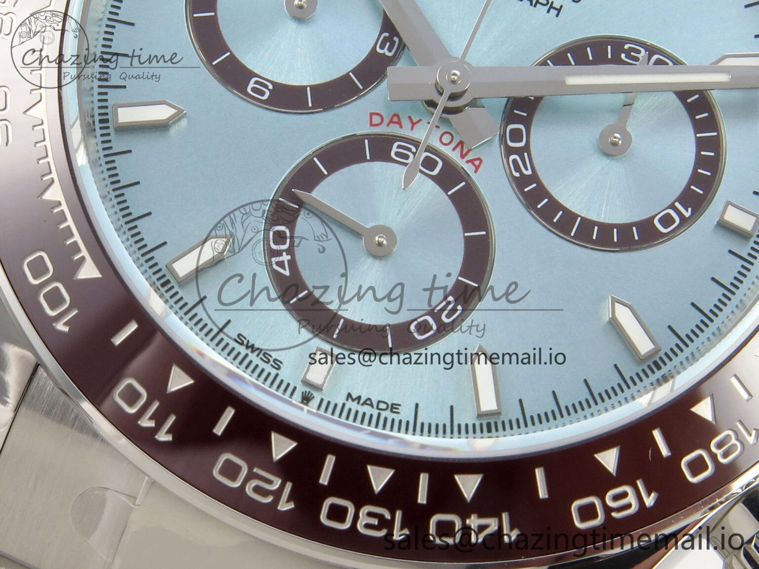 Unisex Daytona 126506 THBF 1:1 Best Edition 904L Steel Ice Blue Dial on SS Bracelet SH 132