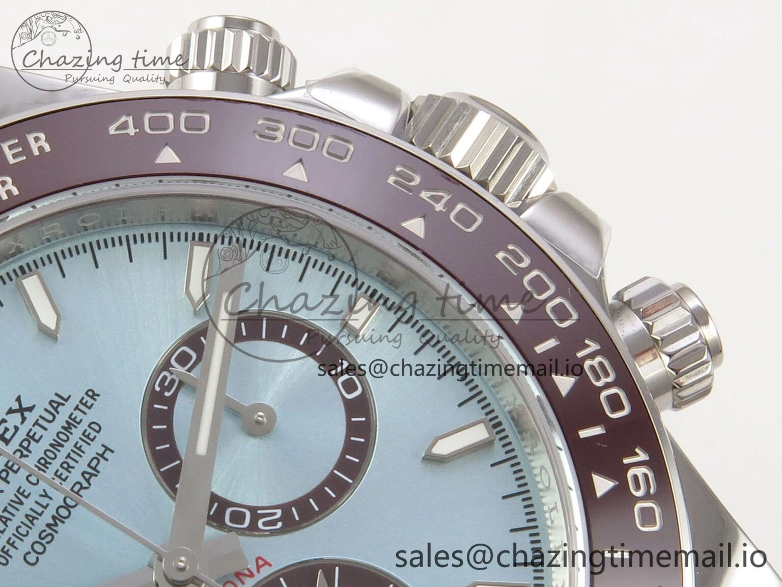 Unisex Daytona 126506 THBF 1:1 Best Edition 904L Steel Ice Blue Dial on SS Bracelet SH 132