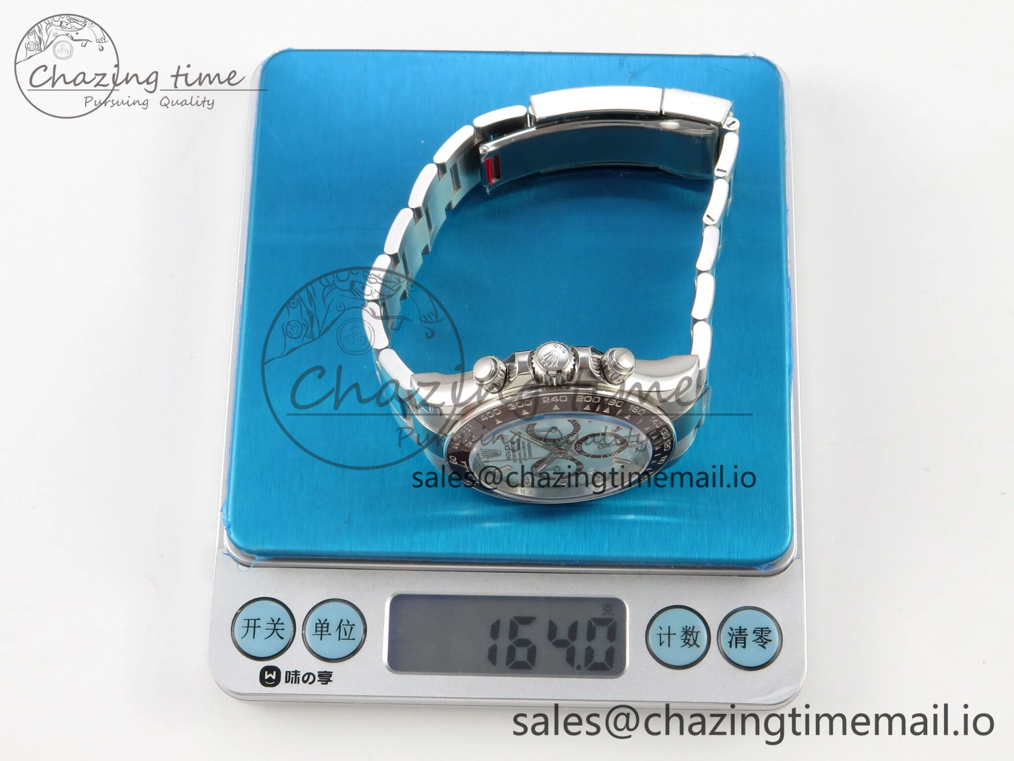 Daytona 126506 VSF 1:1 Best Edition 904L Steel Ice Blue Crystal Dial on SS Braclet VS4131 V2 (Weighted) GoAnywhere 323
