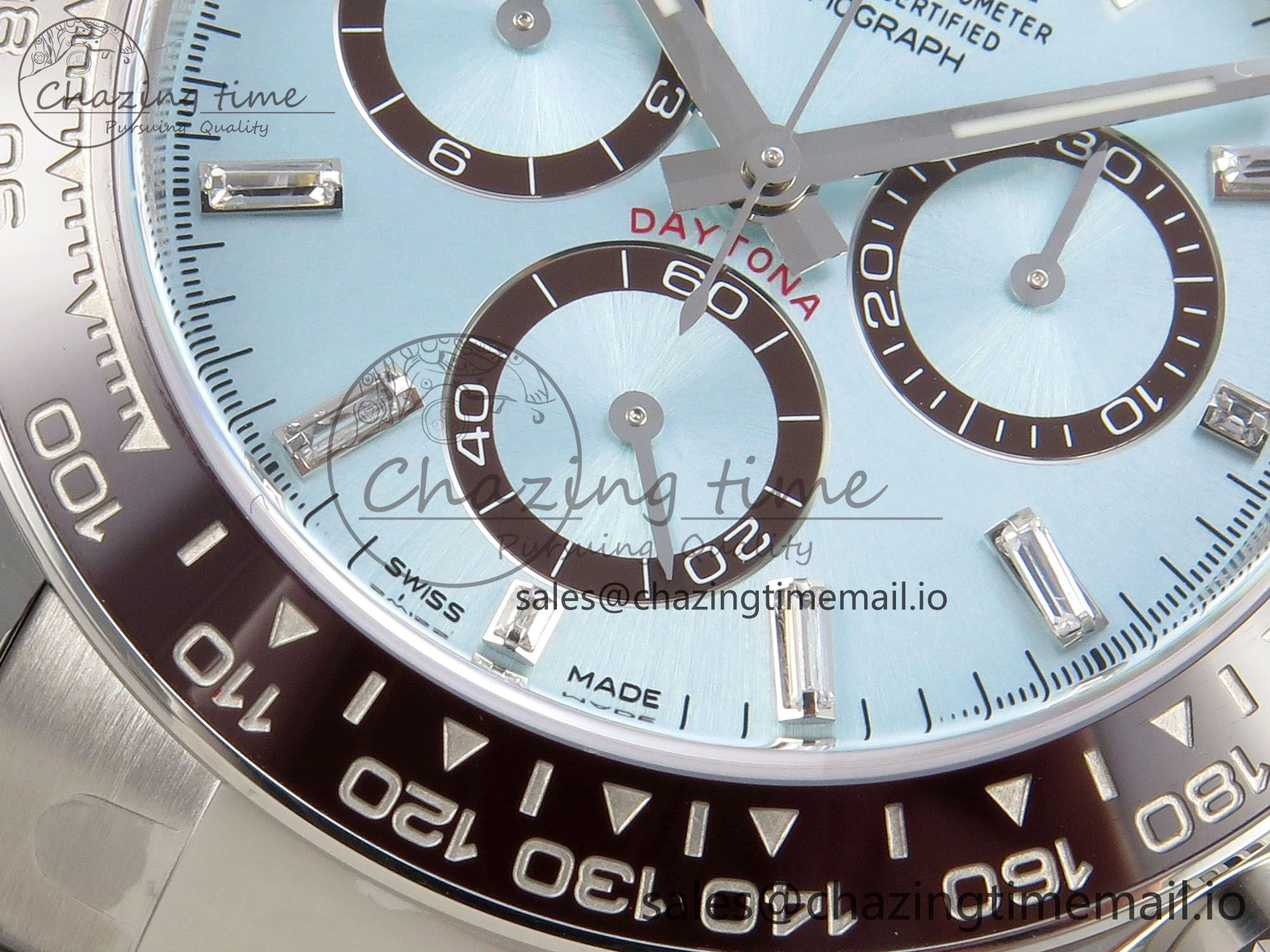 Daytona 126506 VSF 1:1 Best Edition 904L Steel Ice Blue Crystal Dial on SS Braclet VS4131 V2 (Weighted) GoAnywhere 323