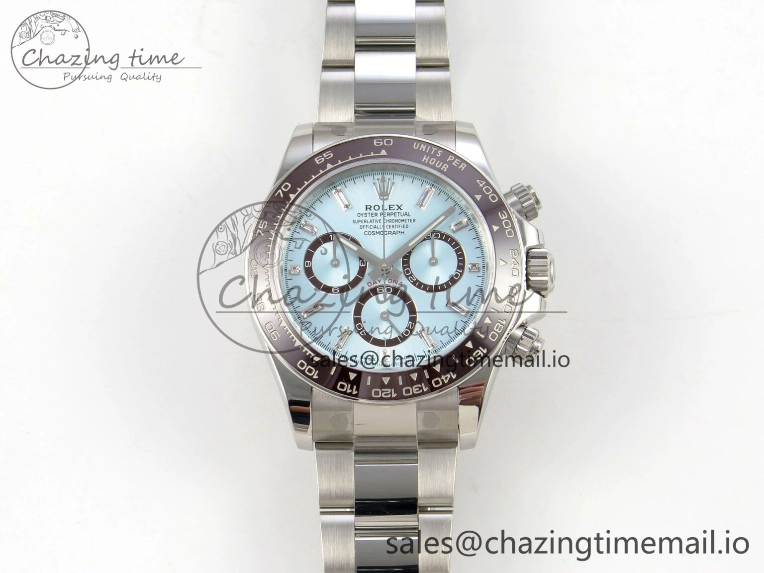 Daytona 126506 VSF 1:1 Best Edition 904L Steel Ice Blue Crystal Dial on SS Braclet VS4131 V2 (Weighted) GoAnywhere 323