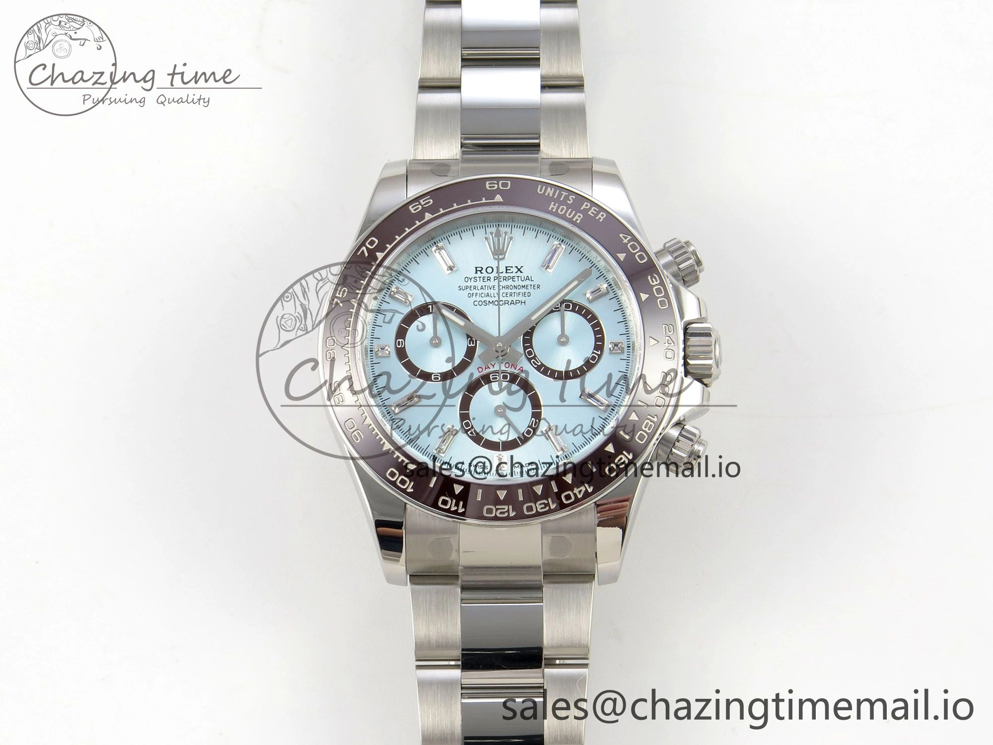 Daytona 126506 VSF 1:1 Best Edition 904L Steel Ice Blue Crystal Dial on SS Braclet VS4131 V2 (Weighted) GoAnywhere 323