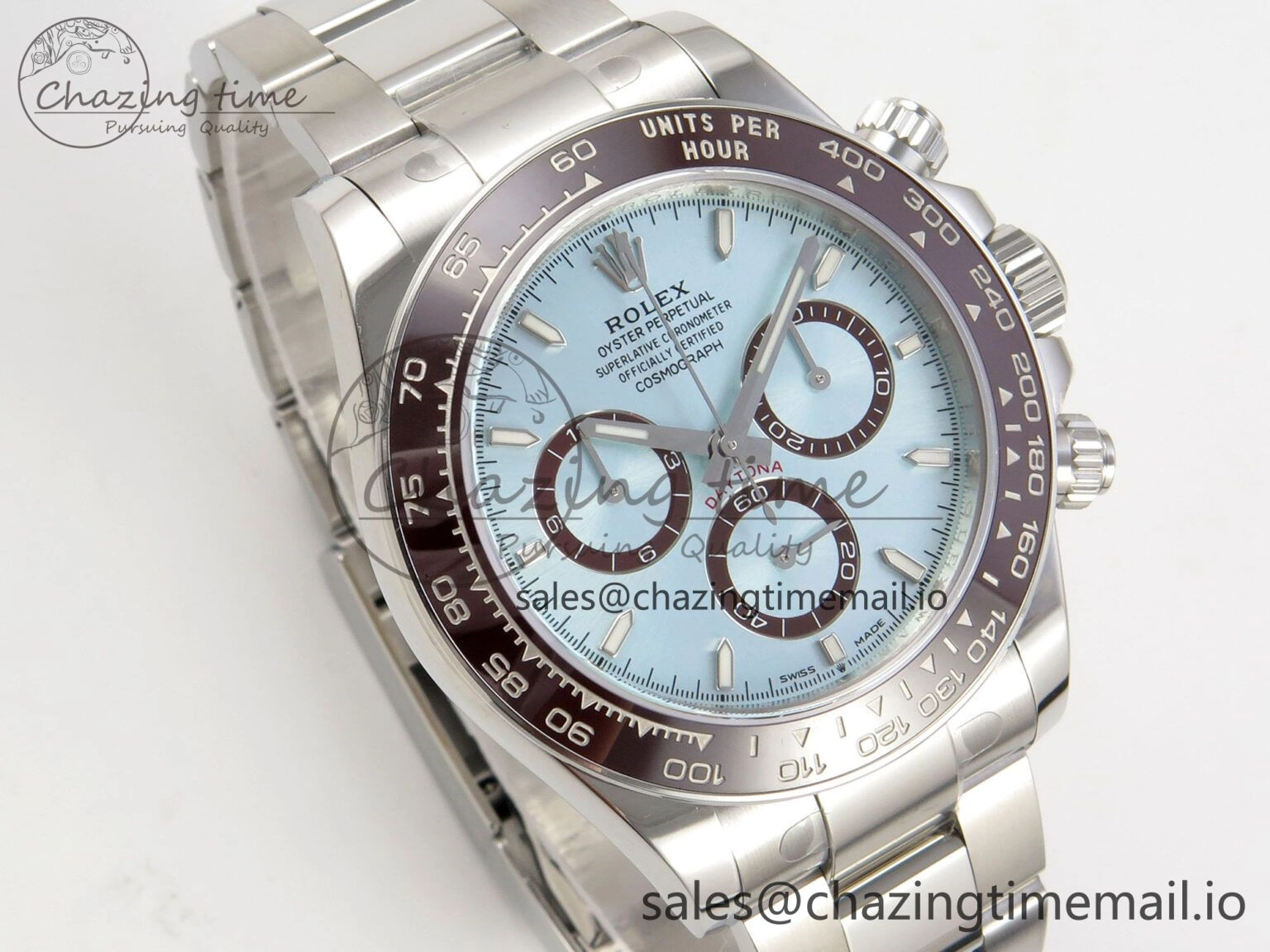 Daytona 126506 VSF 1:1 Best Edition 904L Steel Ice Blue Dial on SS Braclet VS4131 V2 (Weighted) FastDry 328