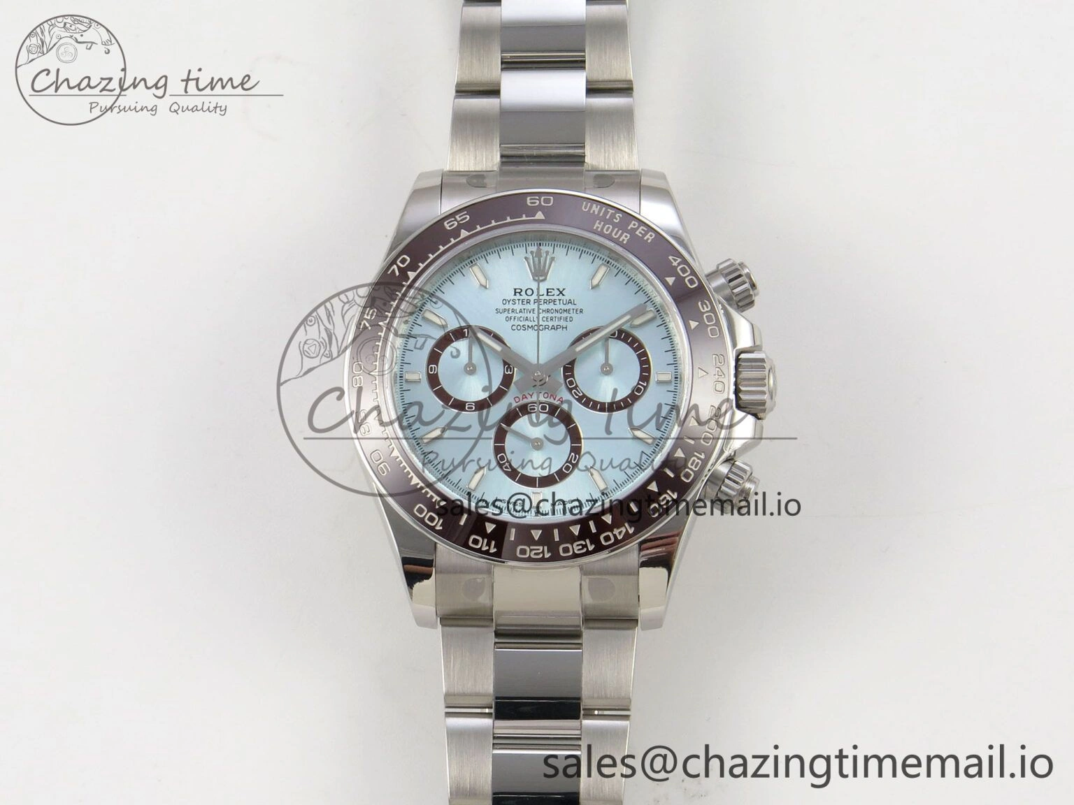 Daytona 126506 VSF 1:1 Best Edition 904L Steel Ice Blue Dial on SS Braclet VS4131 V2 (Weighted) FastDry 328