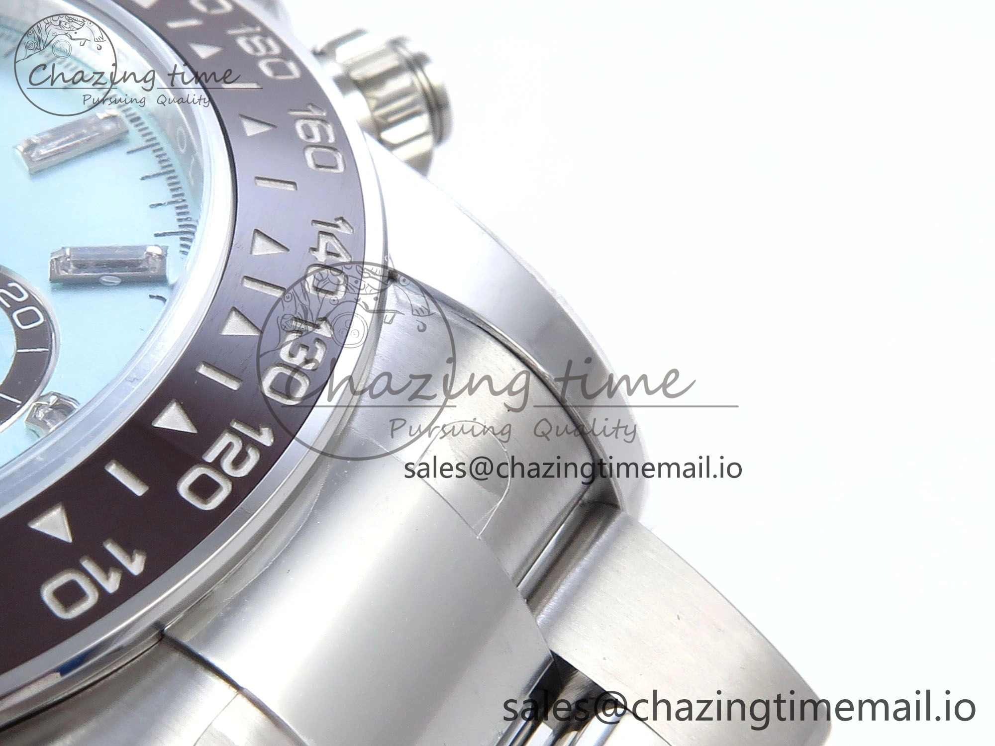 NewStyle Daytona 126506 VSF 40mm SS 1:1 Best Edition Ice Blue Diamonds Dial on SS Bracelet SA4131 Super Clone 914