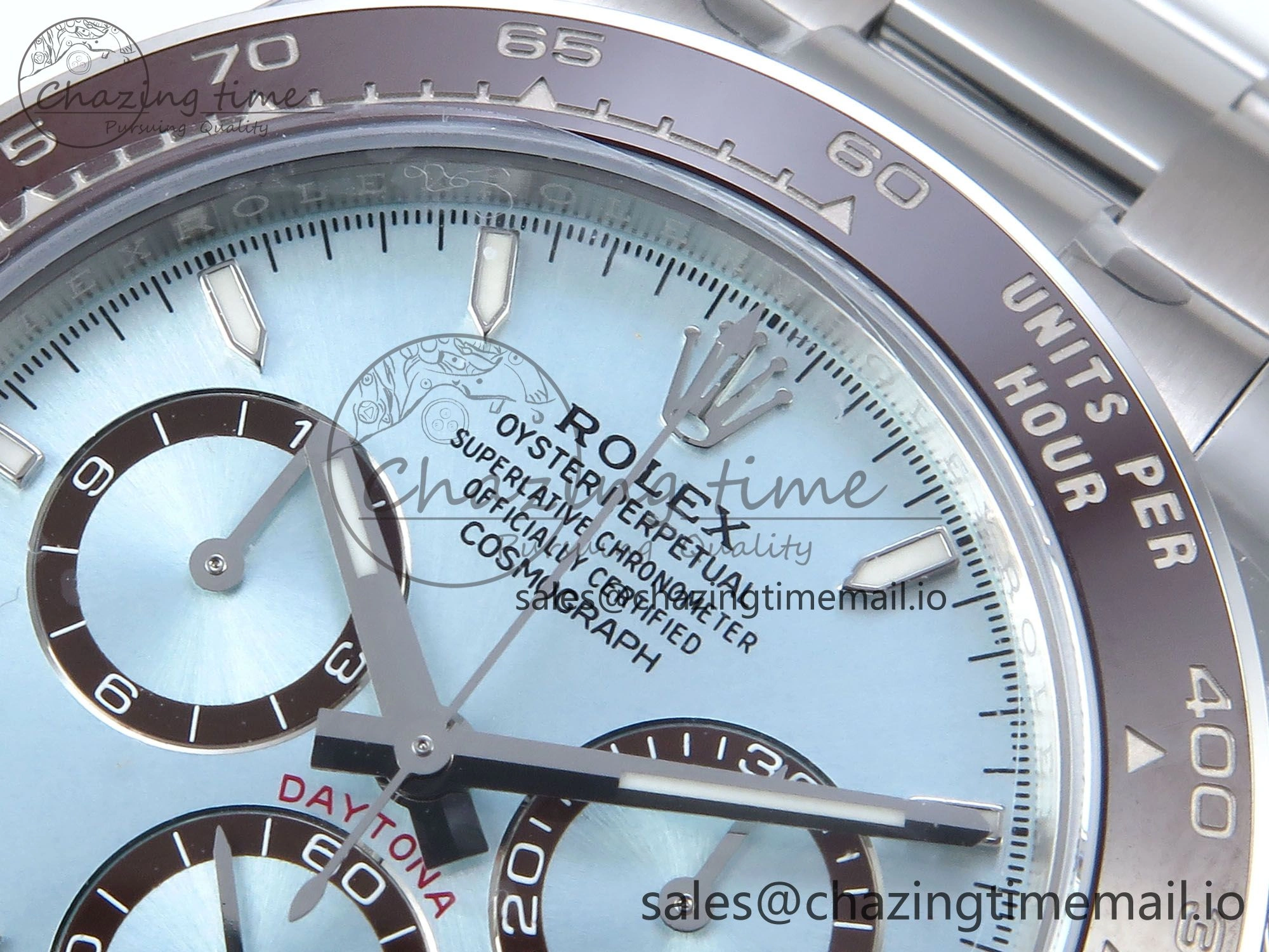 Lightweight Daytona 126506 VSF 40mm SS 1:1 Best Edition Ice Blue Stick Dial on SS Bracelet SA4131 Super Clone 918