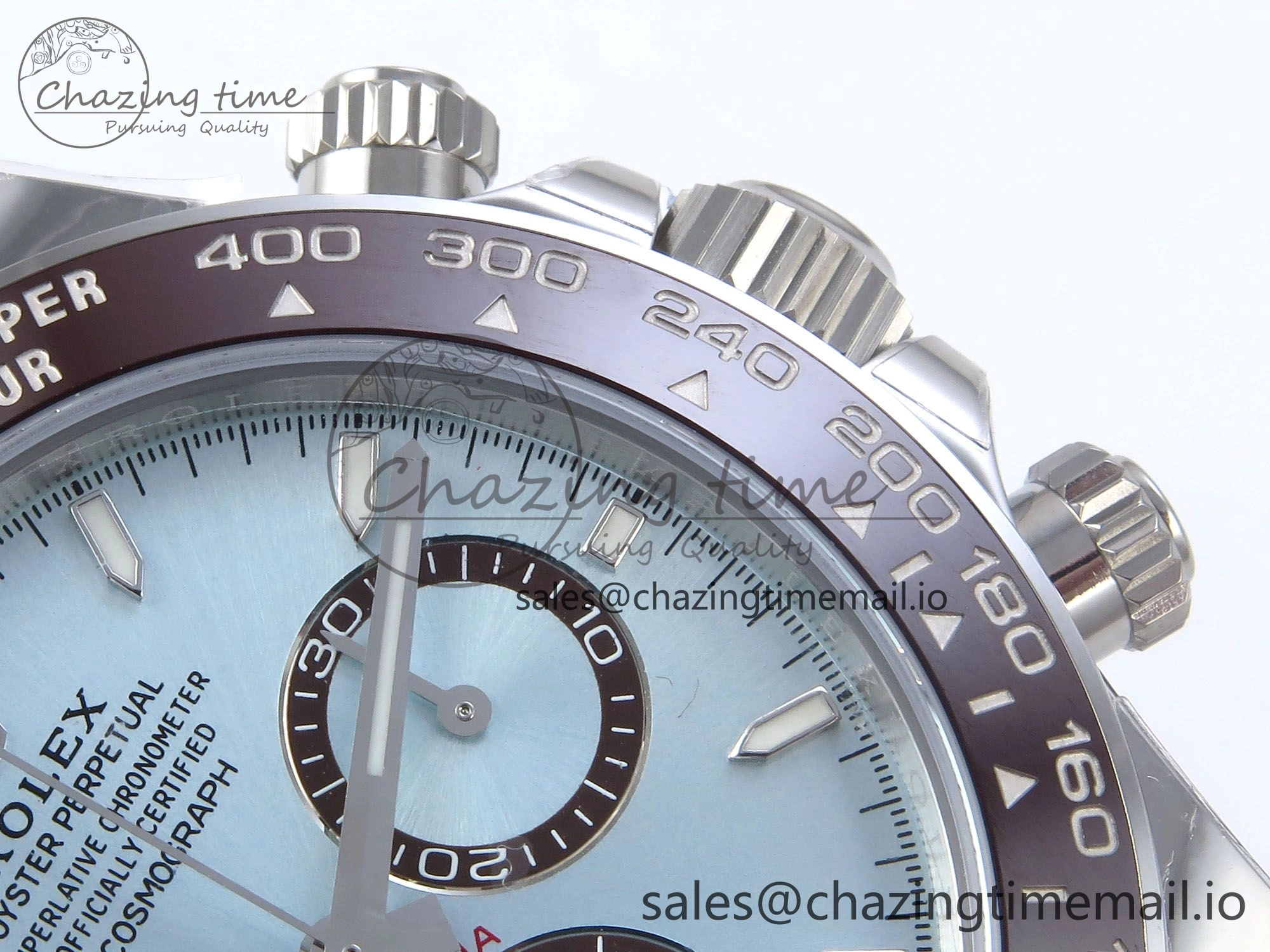 Lightweight Daytona 126506 VSF 40mm SS 1:1 Best Edition Ice Blue Stick Dial on SS Bracelet SA4131 Super Clone 918