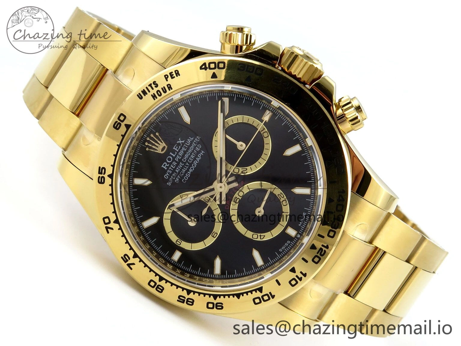 WellDesigned Daytona 126508 APSF 1:1 Best Edition Black Dial on YG Braclet SH 742