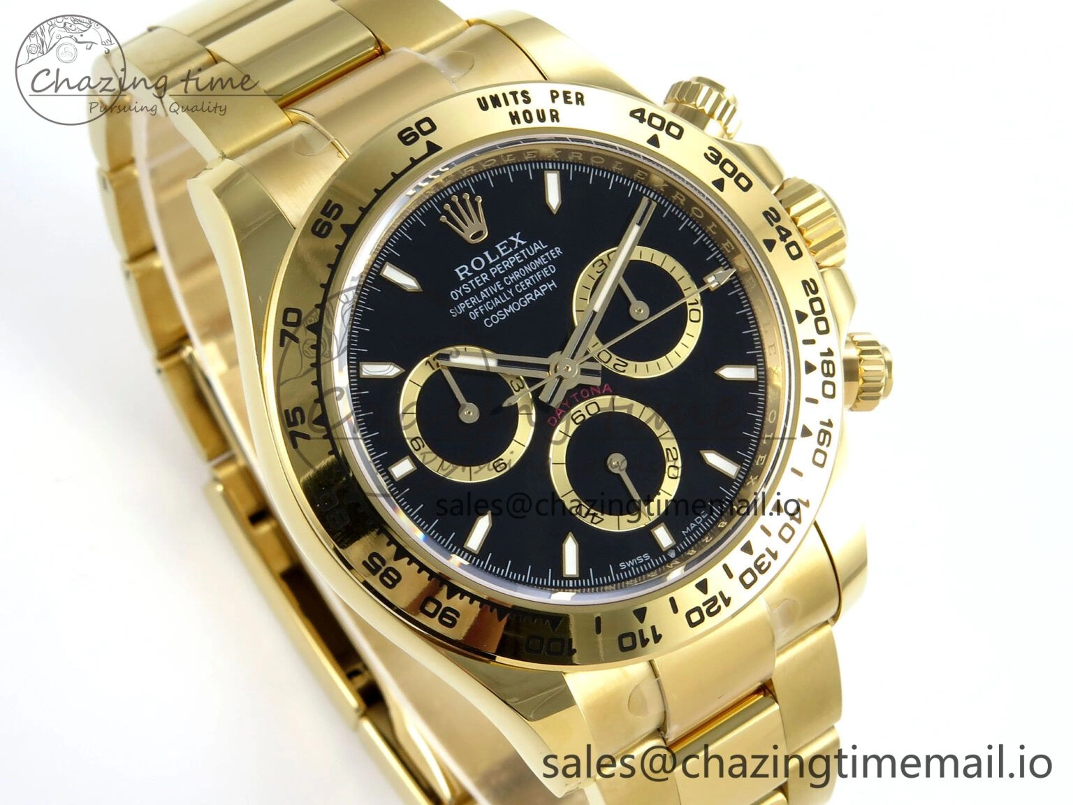 WellDesigned Daytona 126508 APSF 1:1 Best Edition Black Dial on YG Braclet SH 742