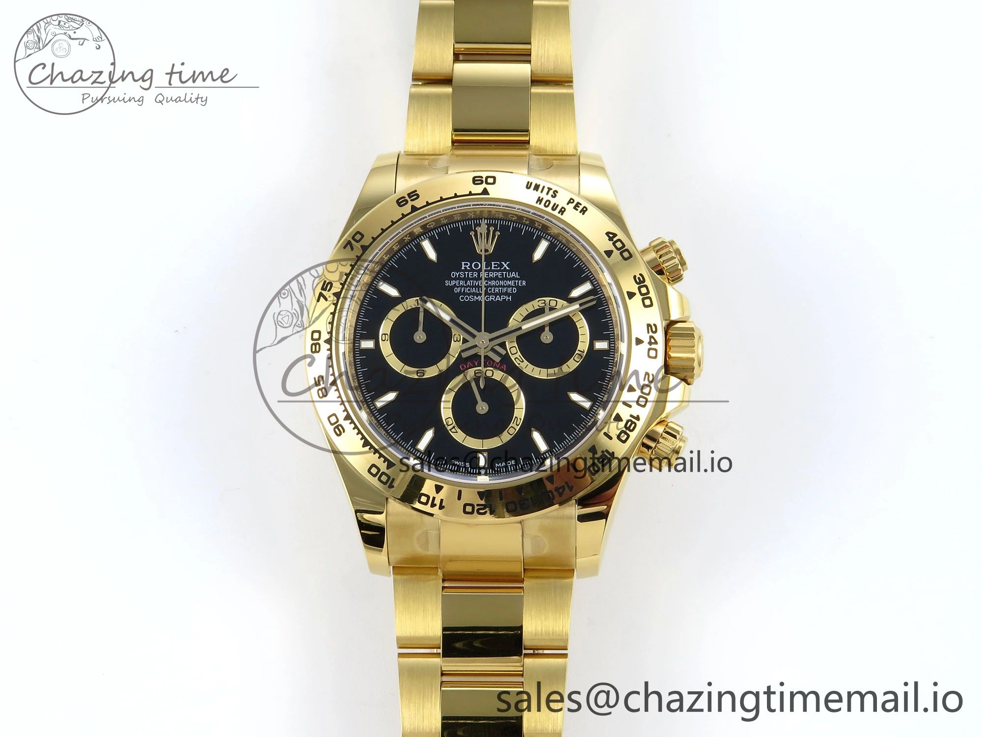 WellDesigned Daytona 126508 APSF 1:1 Best Edition Black Dial on YG Braclet SH 742