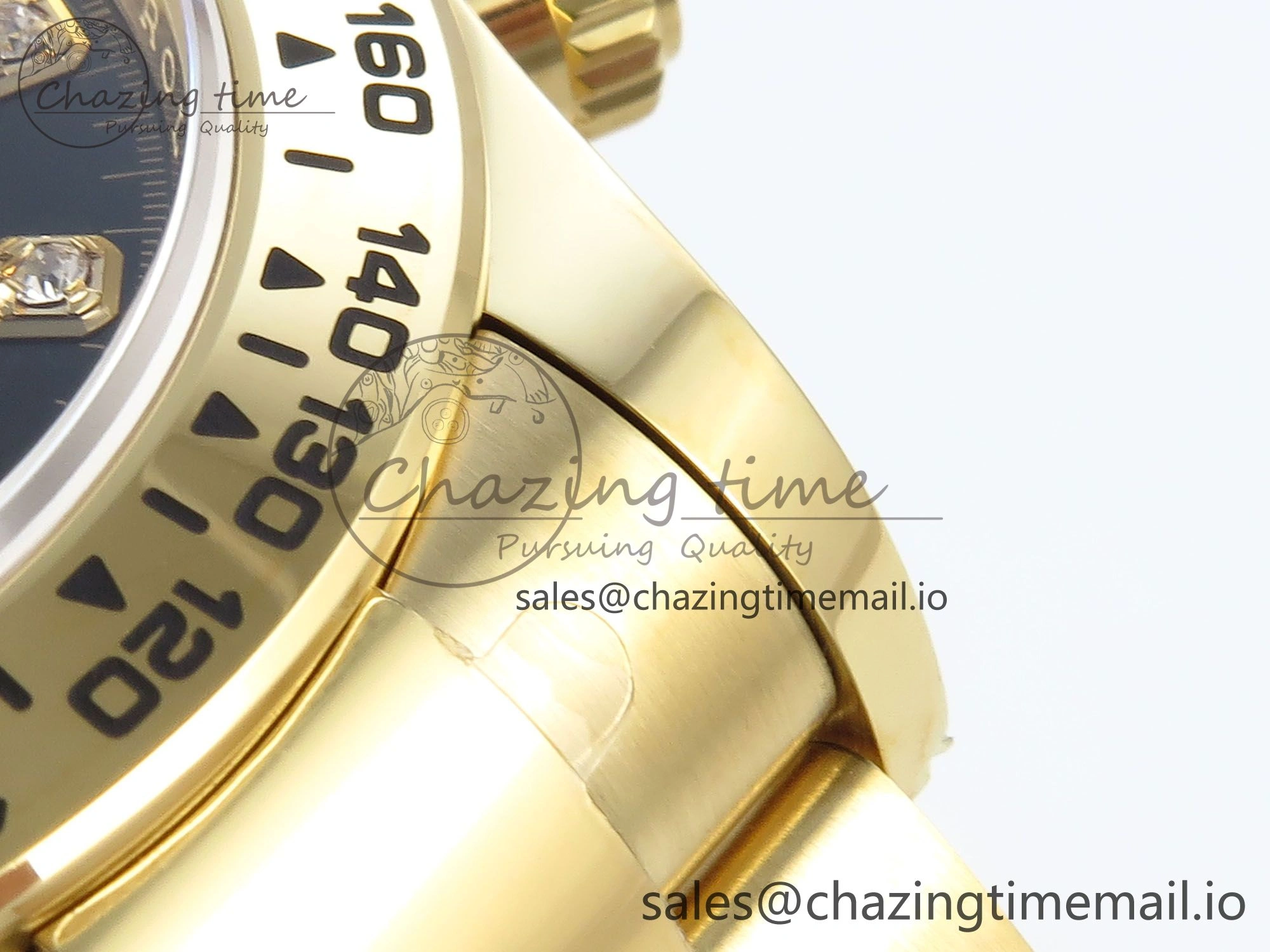 Affordable Daytona 126508 APSF 1:1 Best Edition Black YG Diamonds Dial on YG Braclet SH 741