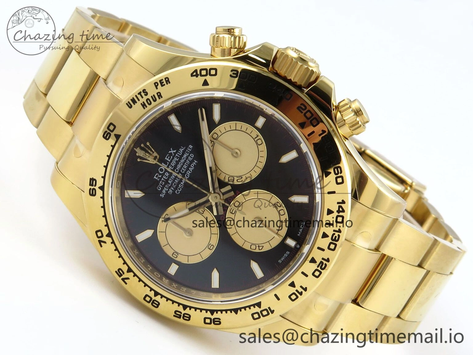 Daytona 126508 APSF 1:1 Best Edition Black YG Stick Dial on YG Braclet SH Comfortable 740