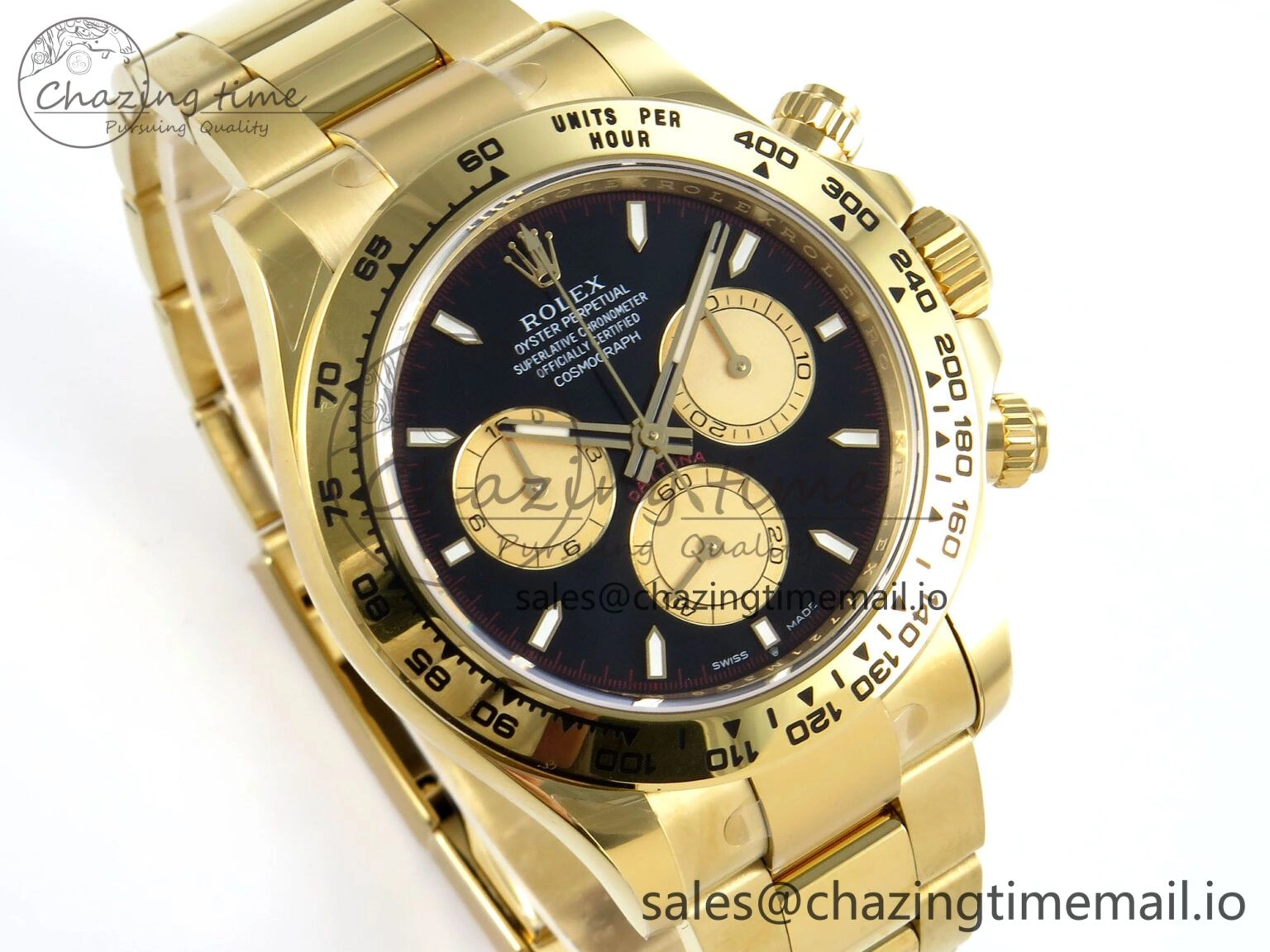 Daytona 126508 APSF 1:1 Best Edition Black YG Stick Dial on YG Braclet SH Comfortable 740