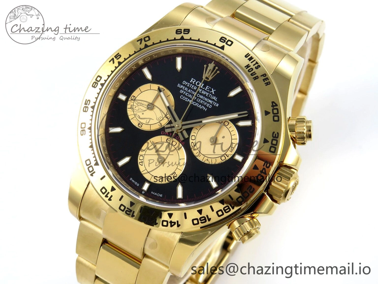 Daytona 126508 APSF 1:1 Best Edition Black YG Stick Dial on YG Braclet SH Comfortable 740
