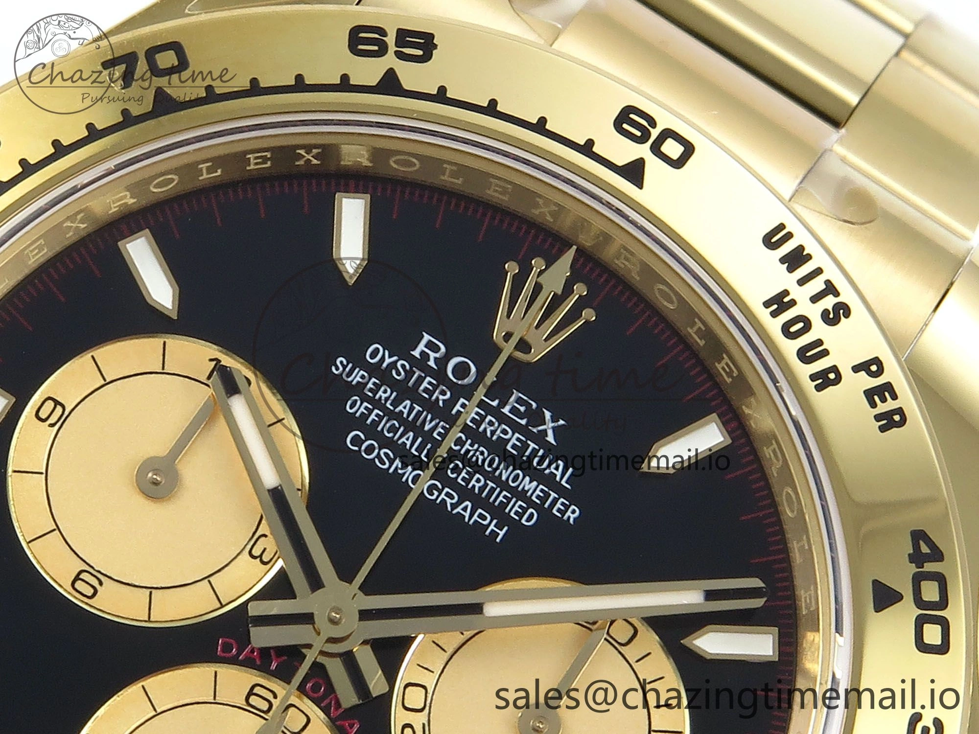 Daytona 126508 APSF 1:1 Best Edition Black YG Stick Dial on YG Braclet SH Comfortable 740