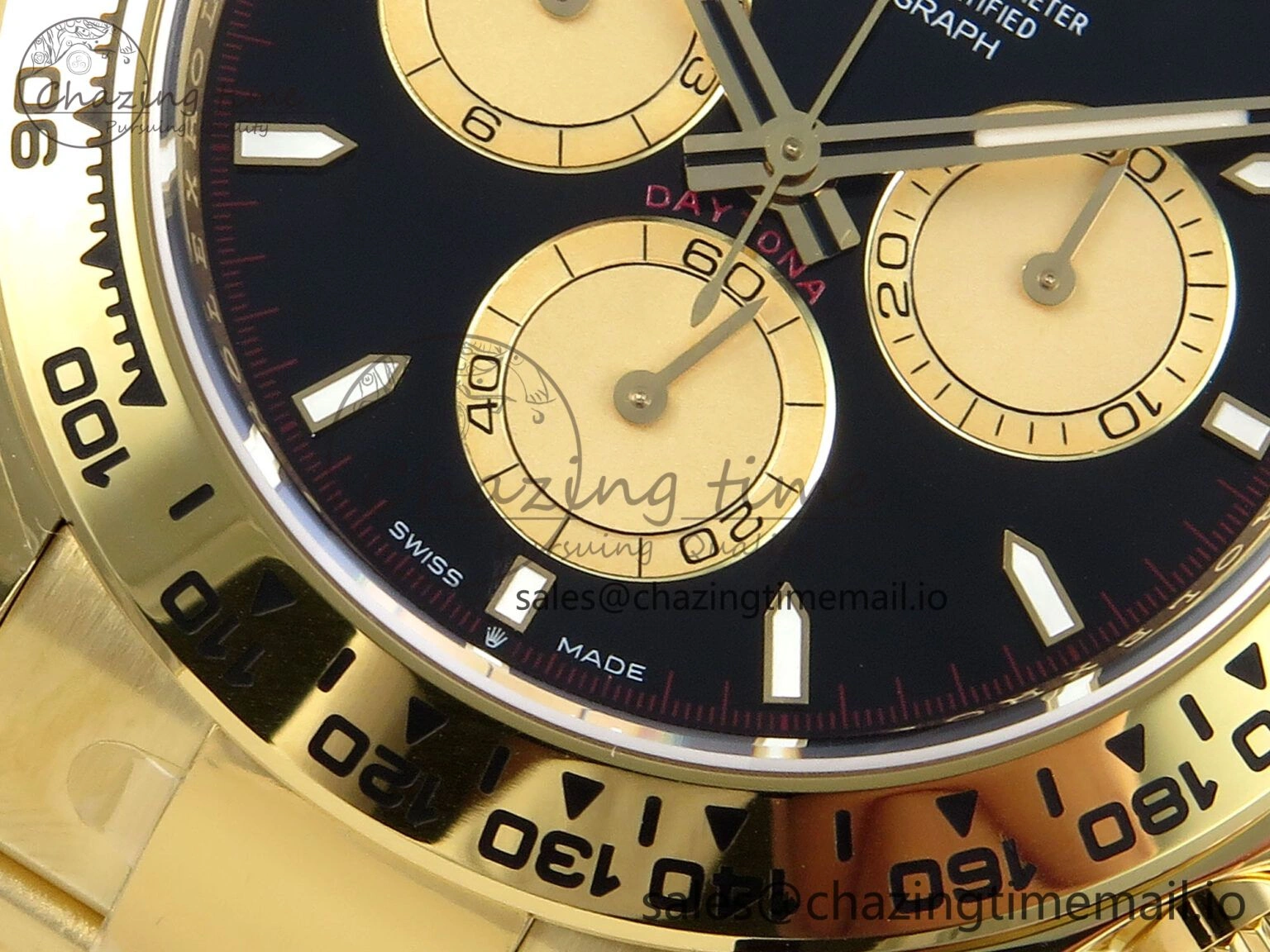 Daytona 126508 APSF 1:1 Best Edition Black YG Stick Dial on YG Braclet SH Comfortable 740
