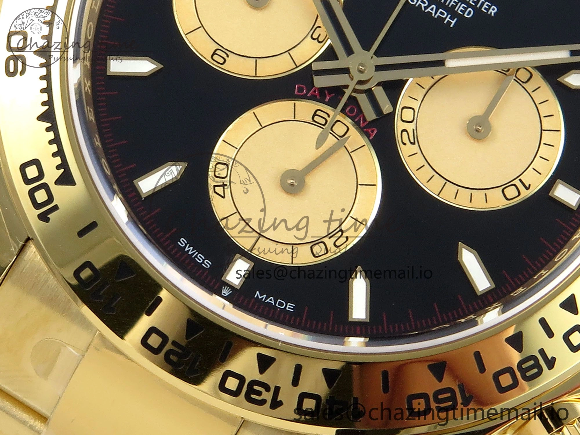 Daytona 126508 APSF 1:1 Best Edition Black YG Stick Dial on YG Braclet SH Comfortable 740
