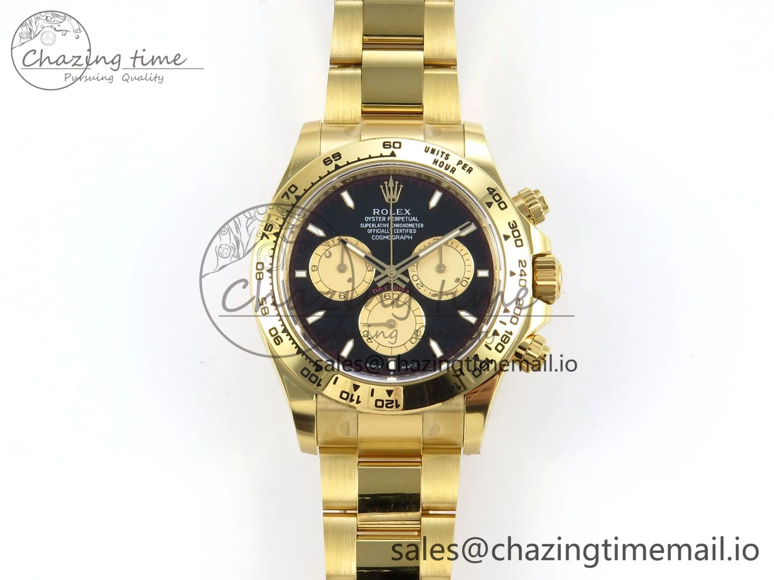 Daytona 126508 APSF 1:1 Best Edition Black YG Stick Dial on YG Braclet SH Comfortable 740