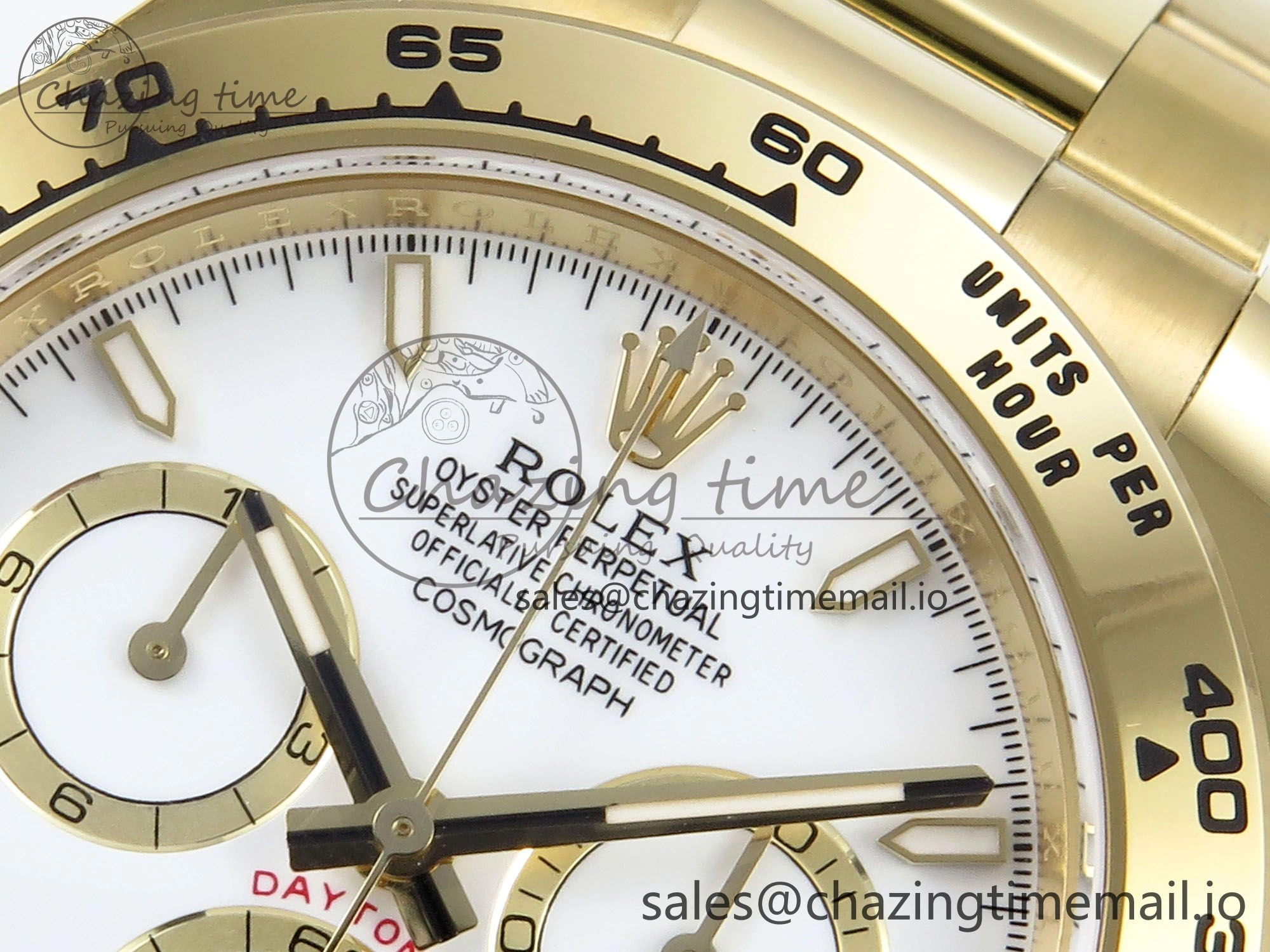 Fashionable Daytona 126508 APSF 1:1 Best Edition White Dial on YG Braclet SH 738