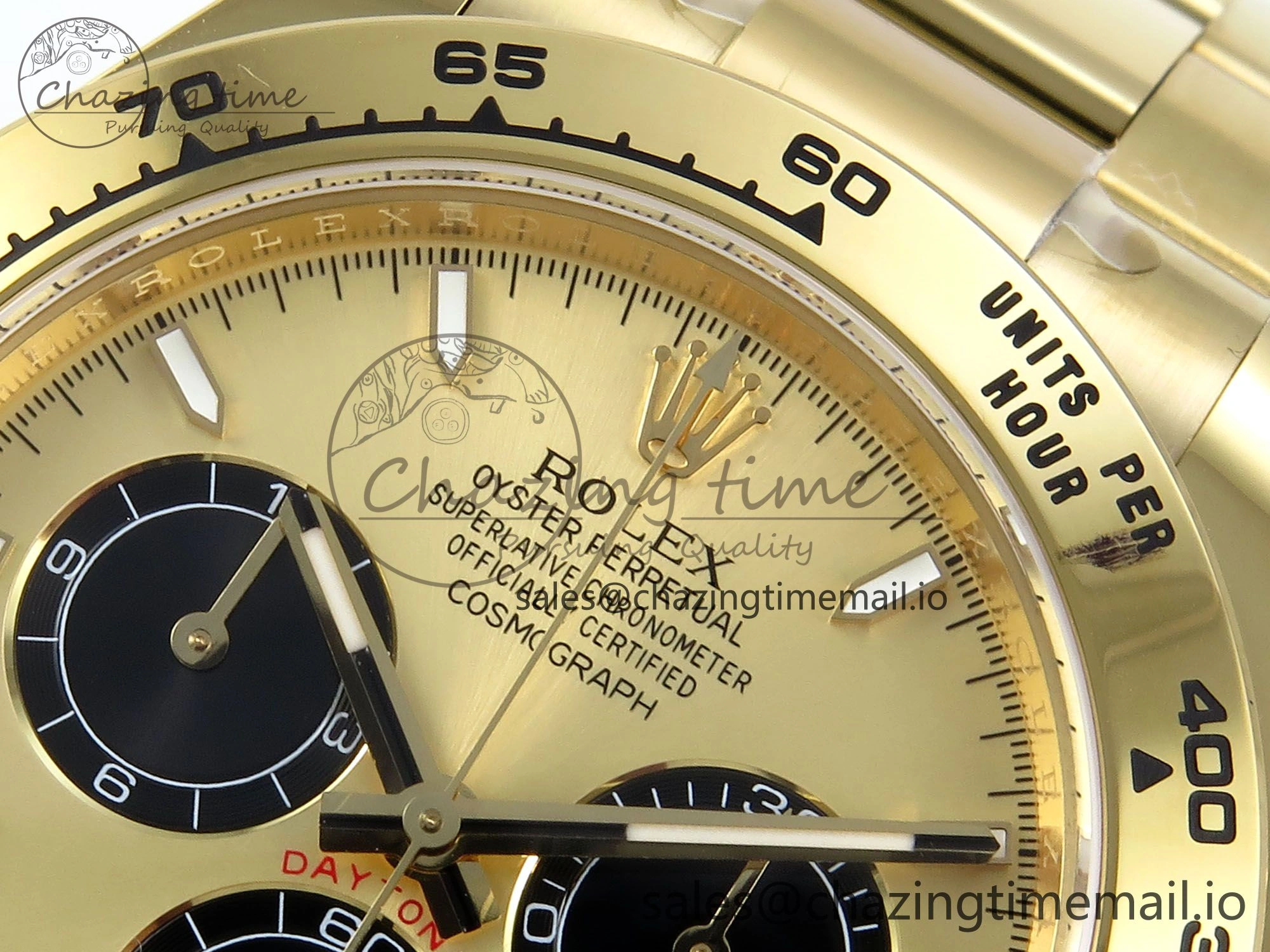 Daytona 126508 APSF 1:1 Best Edition YG Black Dial on YG Braclet SH ZeroBulk 739