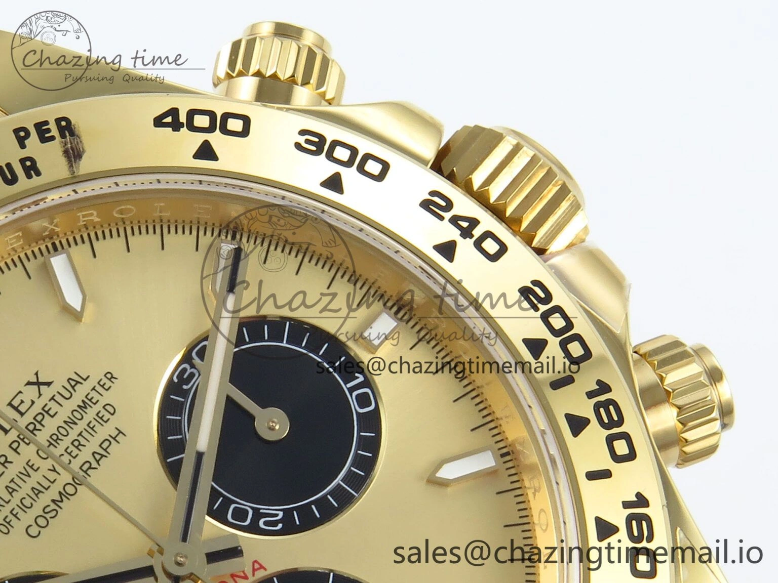 Daytona 126508 APSF 1:1 Best Edition YG Black Dial on YG Braclet SH ZeroBulk 739