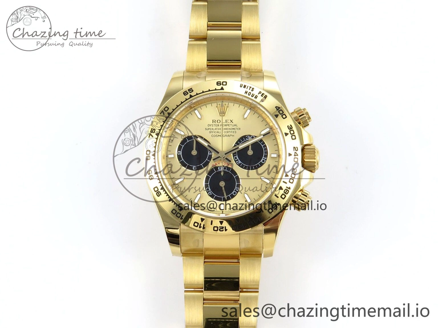 Daytona 126508 APSF 1:1 Best Edition YG Black Dial on YG Braclet SH ZeroBulk 739