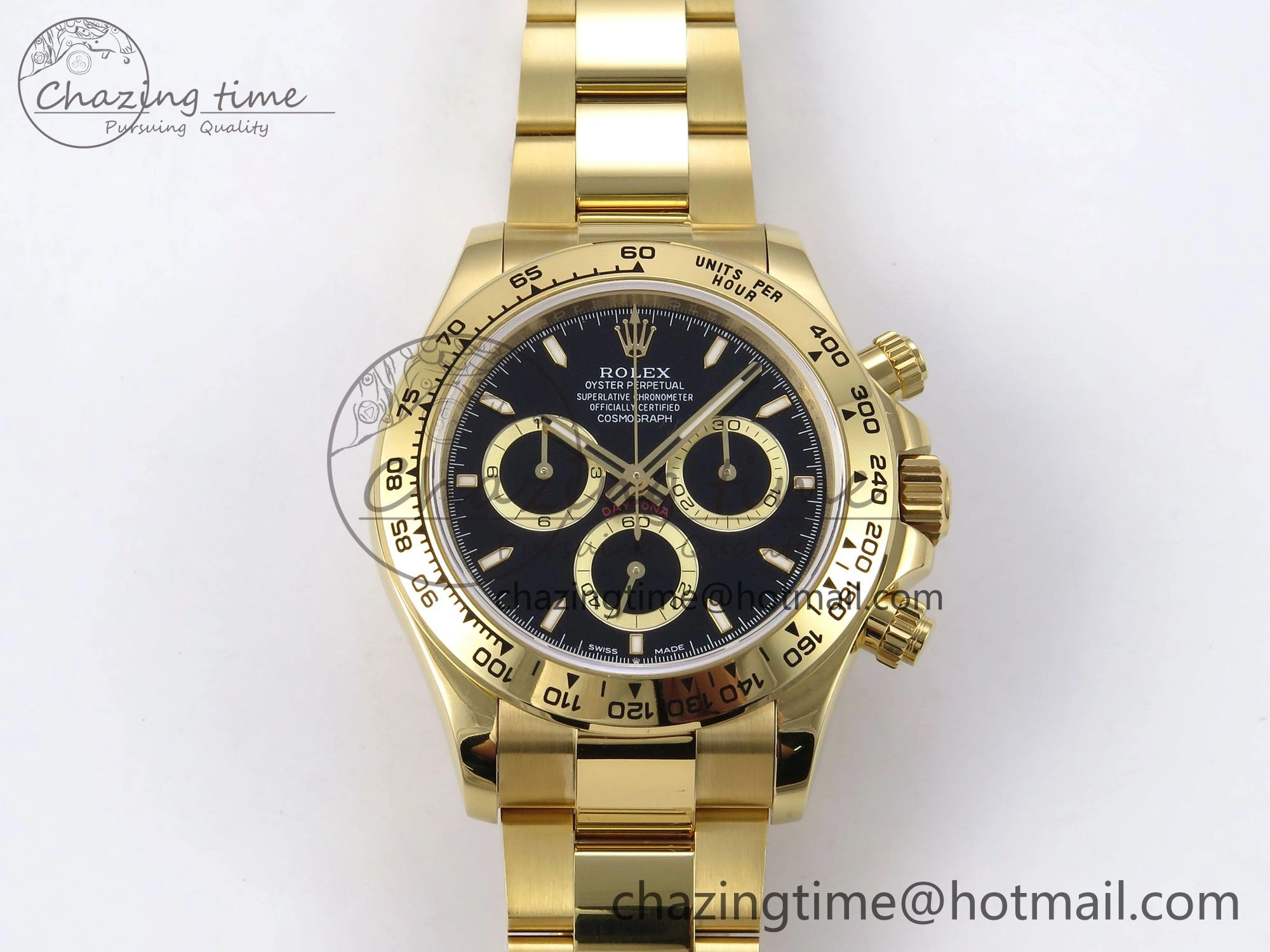 Daytona 126508 QF 1:1 Best Edition Black Dial on YG Braclet SH4131 V SoftTouch 1315