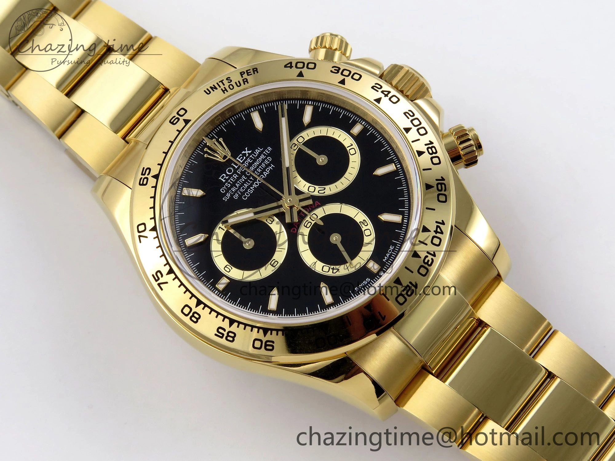 Daytona 126508 QF 1:1 Best Edition Black Dial on YG Braclet SH4131 V SoftTouch 1315
